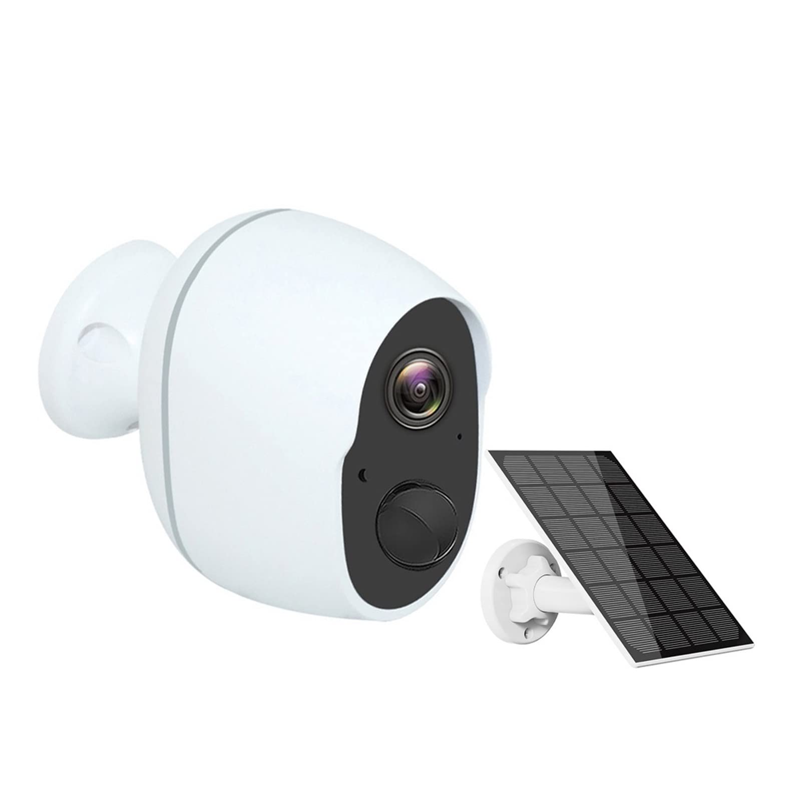 SilteD 3MP Solar Security Camera Outdoor - 9000mAh Battery, WIFI Surveillance, Smart Home Protection, Wireless with Solar Panel (64GB) - Perfect for Backyard, Garage & Property Monitoring