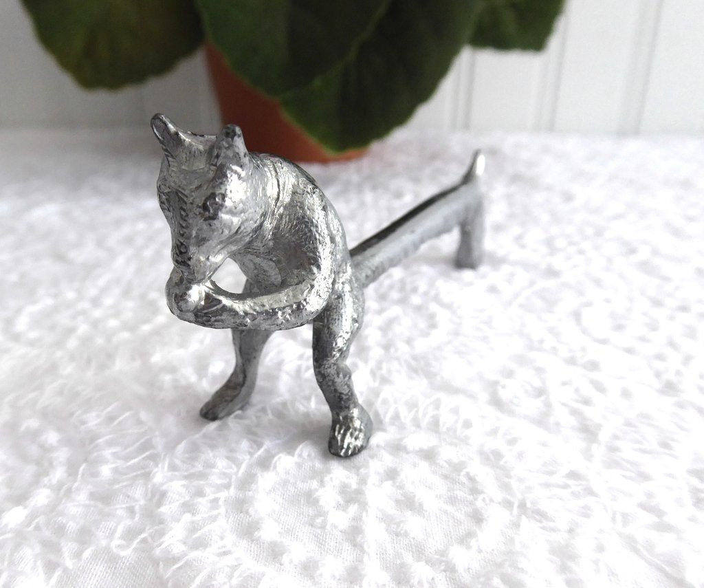 Antique Edwardian Figural Knife Rest Squirrel English Silver Plated 1900-1910 - Perfect for Vintage Table Setting & Collectible Display