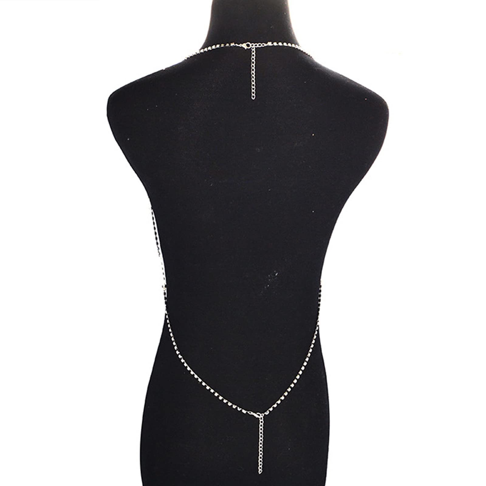 Rhinestone Bra Chain - Crystal Body Jewelry for Women, Elegant Bikini & Lingerie Accessory - Perfect for Beach Parties, Music Festivals & Boudoir Photography