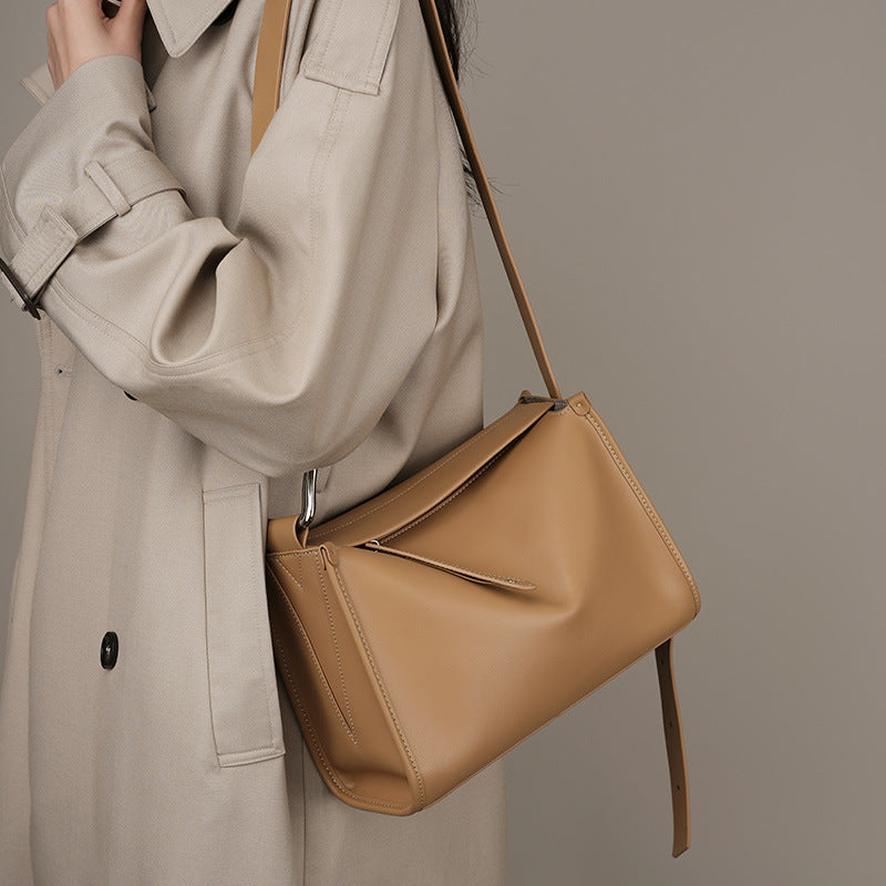Genuine Leather Shoulder Bag for Women - Stylish Crossbody Purse with Adjustable Strap - Perfect for Work, Travel & Everyday Use