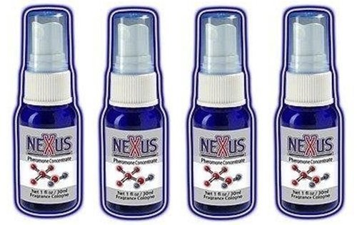 Nexus Pheromones Cologne for Men - Attract Women Fast with Pheromones (4 Bottles Set) by Leading Edge - Perfect for Dating, Nightlife & Confidence Boost