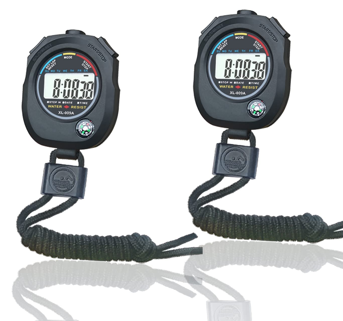 BESTWYA Digital Stopwatch with Large LCD Screen - Handheld Count Up Timer, Time, Calendar & Clock Function - Perfect for Sports, Cooking, Labs, and Classroom Activities