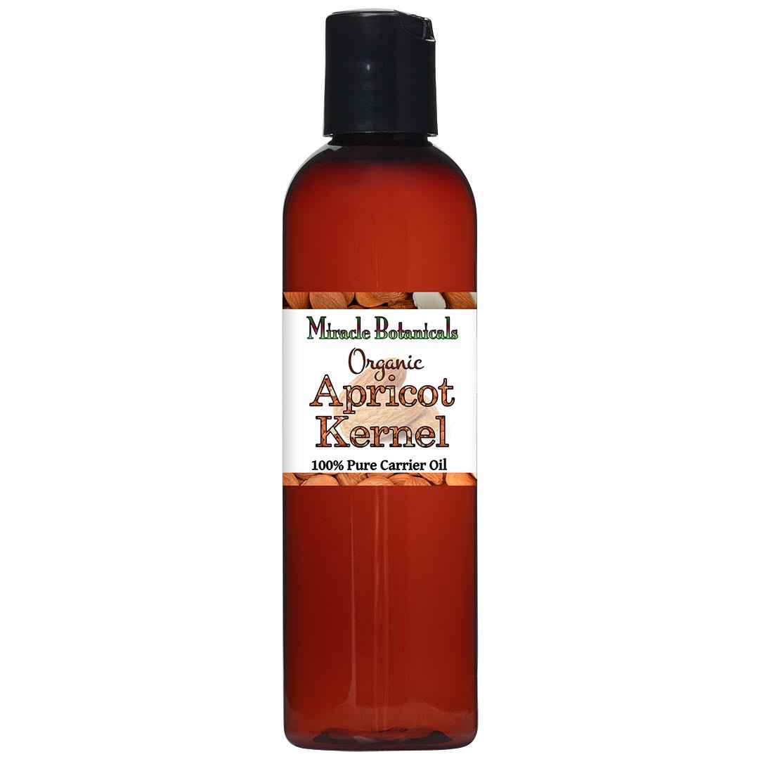 Organic Virgin Apricot Kernel Oil (Prunus Armeniaca) - Cold Pressed, 100% Pure for Hair, Skin & Massage - Natural Moisturizer & Carrier Oil for Aromatherapy & DIY Beauty Recipes