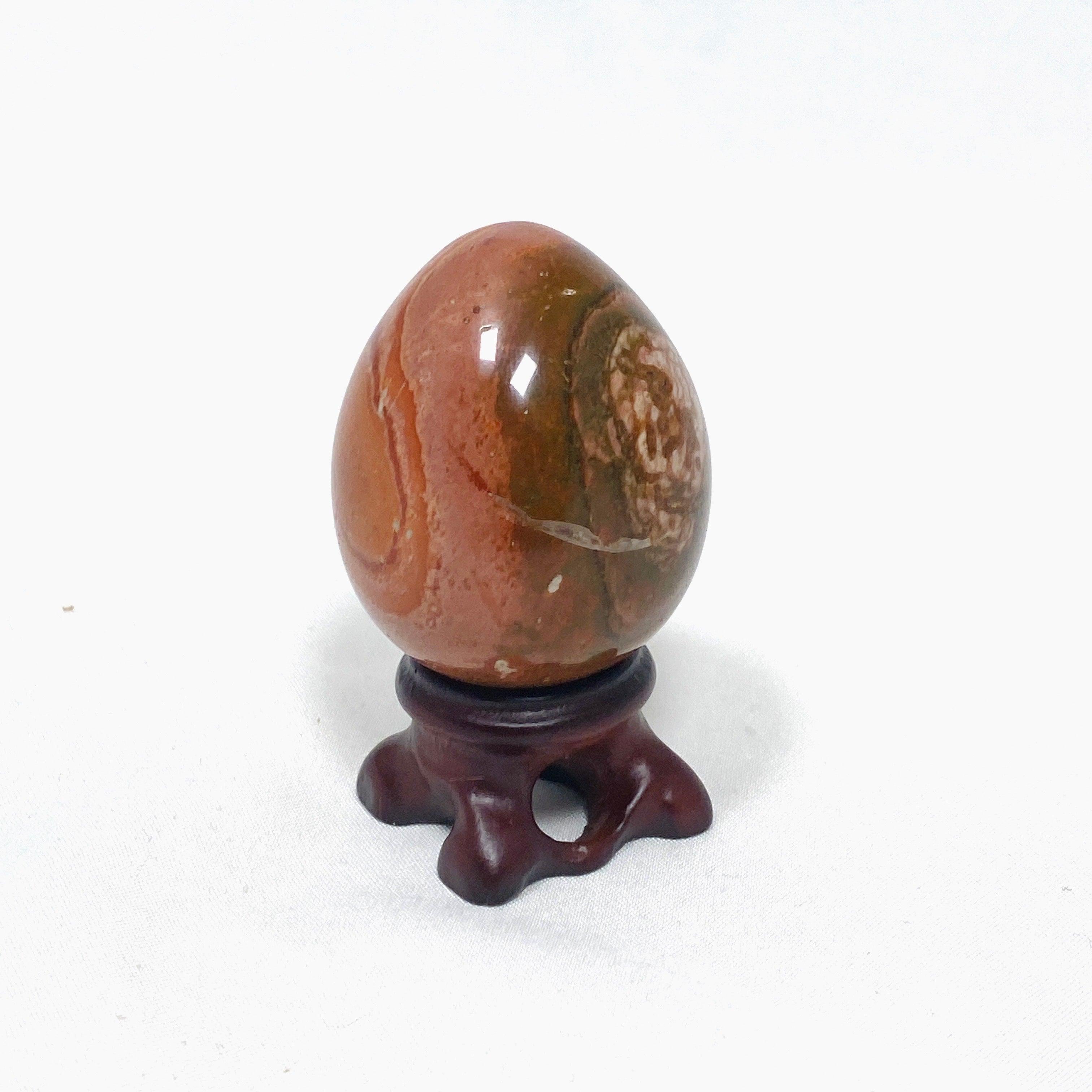 Polychrome Jasper Egg PJE 01 - Natural Healing Stone for Meditation, Home Decor & Crystal Collection | Perfect for Yoga, Reiki & Spiritual Gifts