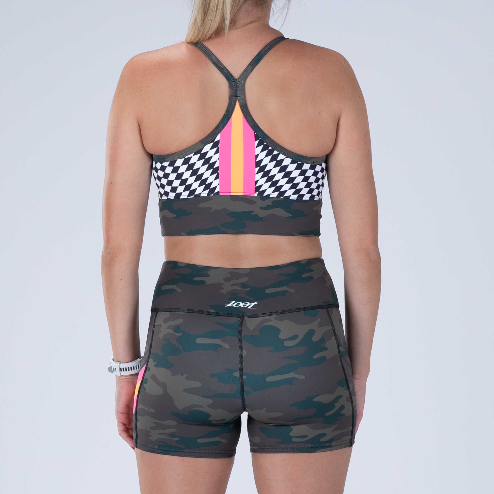 Women's Limited Edition Run Pulse Shorts - California Camo Print - Perfect for Running, Gym Workouts & Outdoor Activities