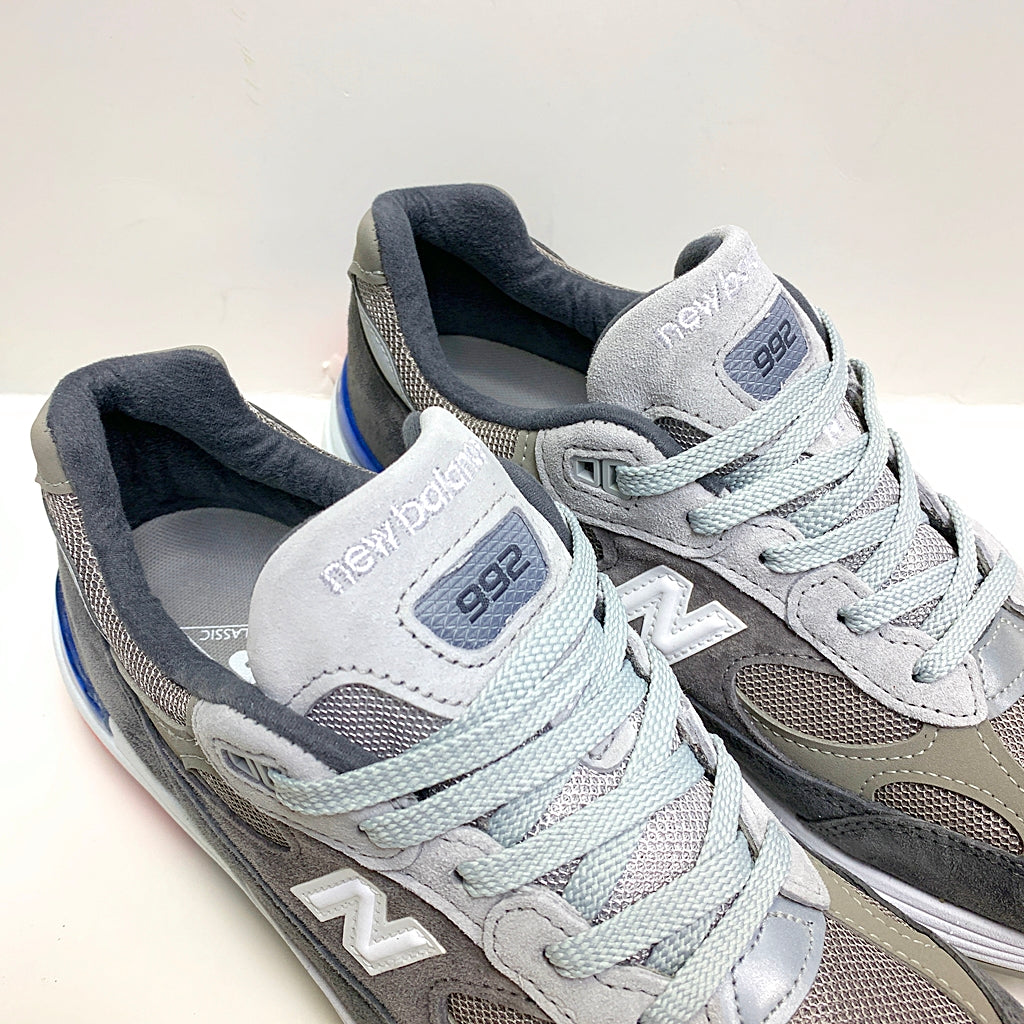 New Balance M992AG Grey Men's Running Shoes - Made in USA - Comfortable & Durable for Jogging, Gym & Casual Wear