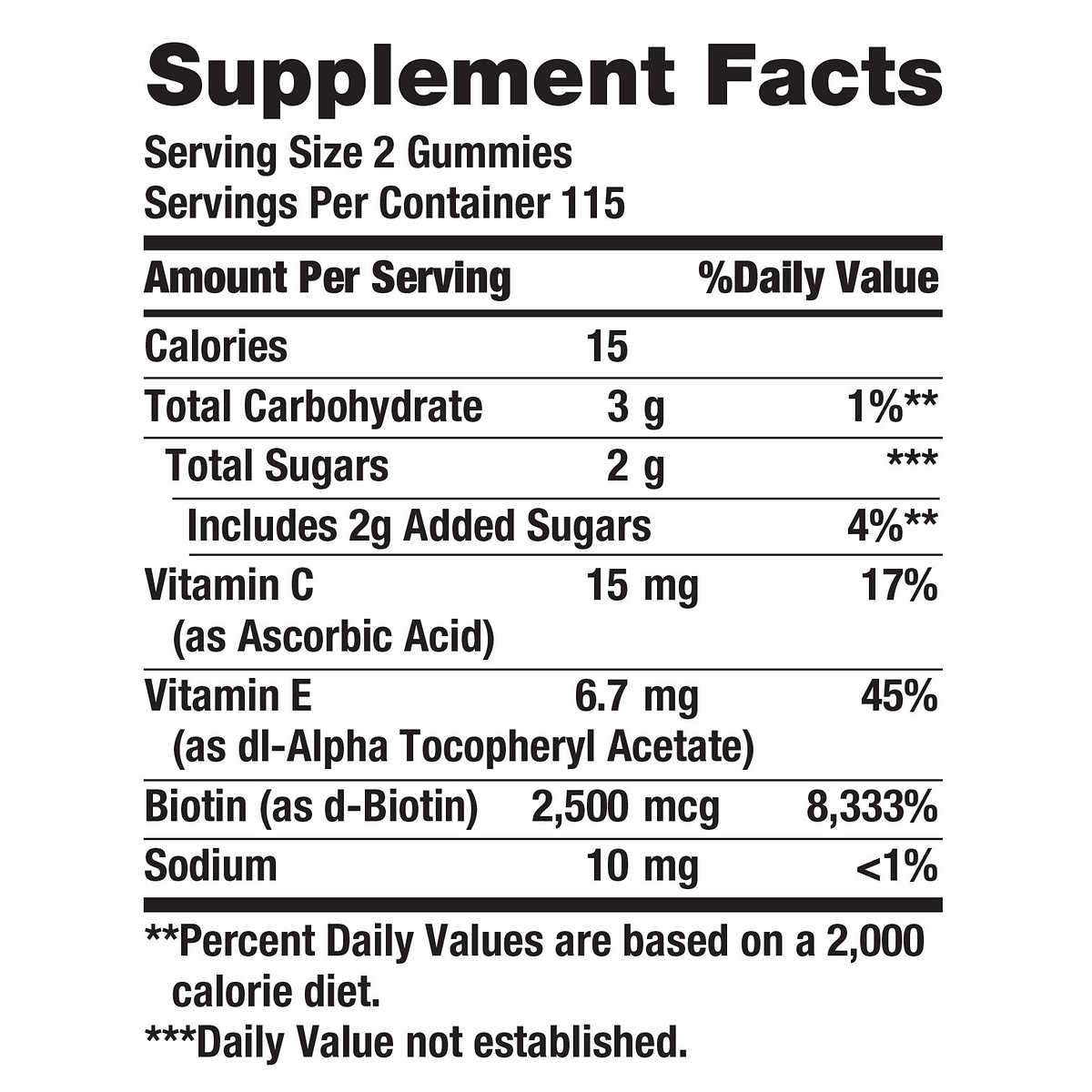 Nature's Bounty Hair Skin & Nails Gummies - Biotin Collagen Supplement for Healthy Hair Growth, Strong Nails & Glowing Skin - 230 Gummies (2 Pack) - Perfect for Daily Beauty Routine & Wellness Support