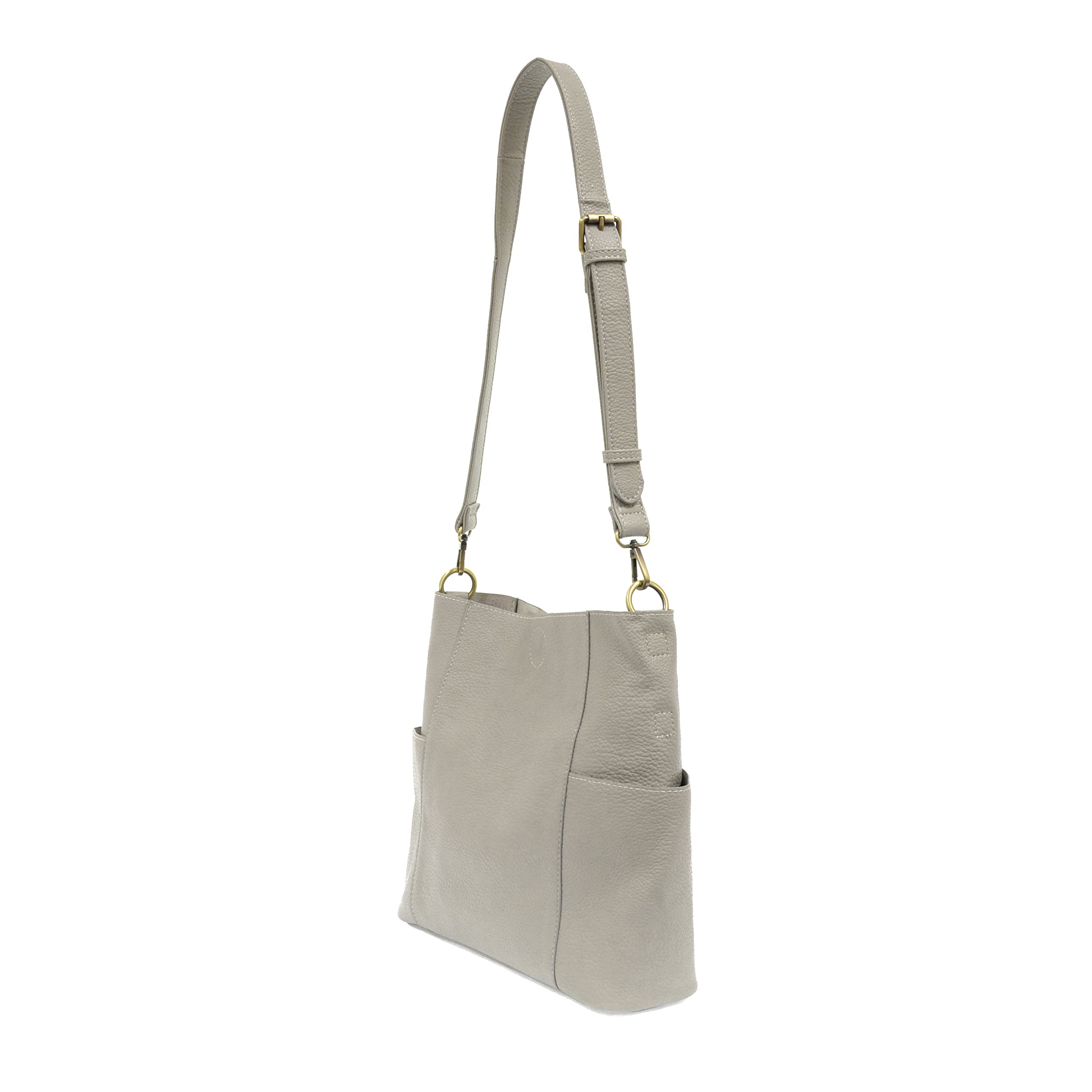 Joy Susan Side-Pocket Bucket Bag - Kayleigh Crossbody Purse for Women | Fashionable Leather Shoulder Bag with Adjustable Strap | Perfect for Work, Travel & Everyday Use