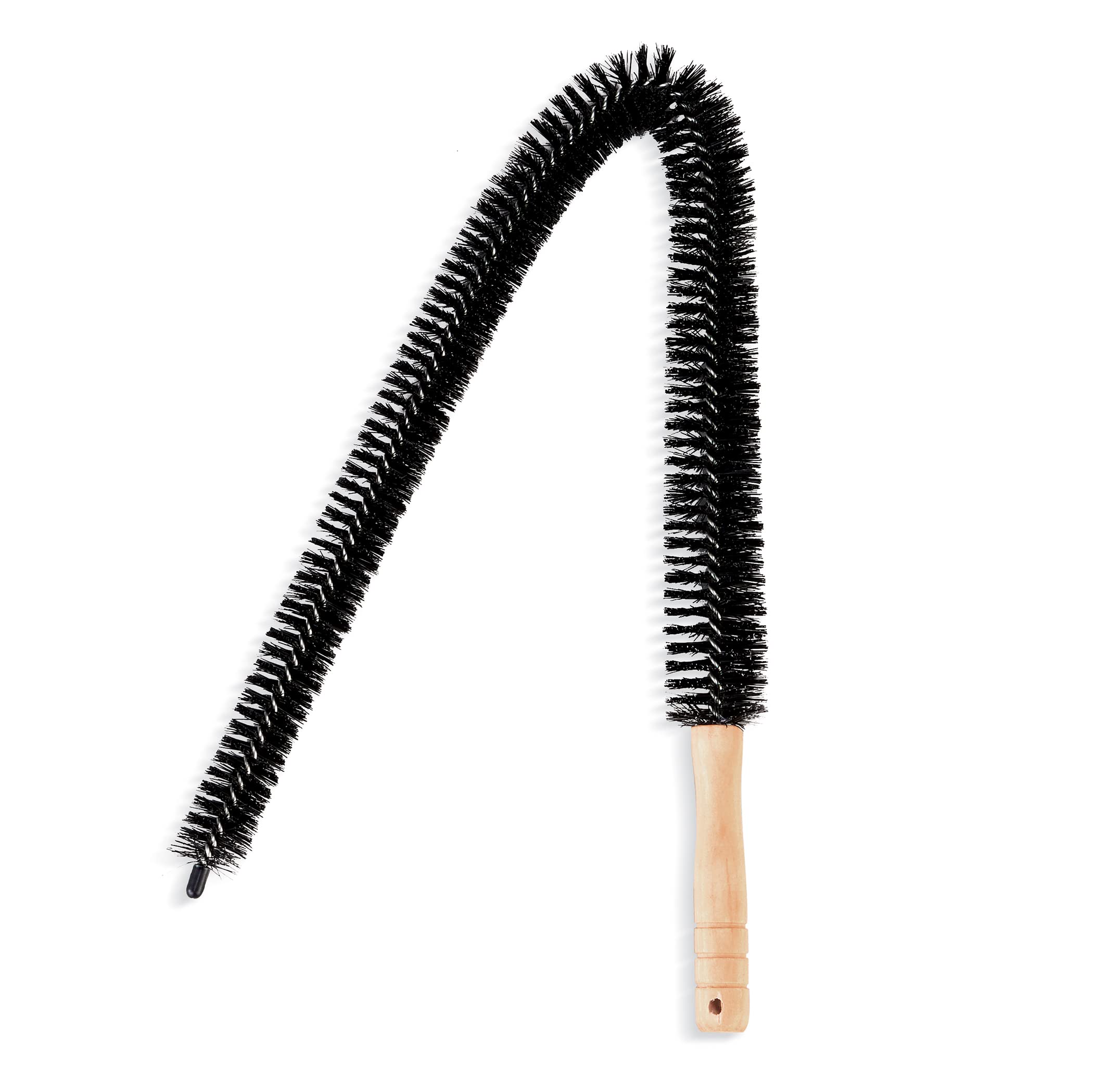 Flexible Cleaning Nylon Bristle Coil Brush - Heavy Duty Scrubber for Kitchen, Bathroom & Outdoor Use - Perfect for Grout, Tiles, Grills & Hard to Reach Areas