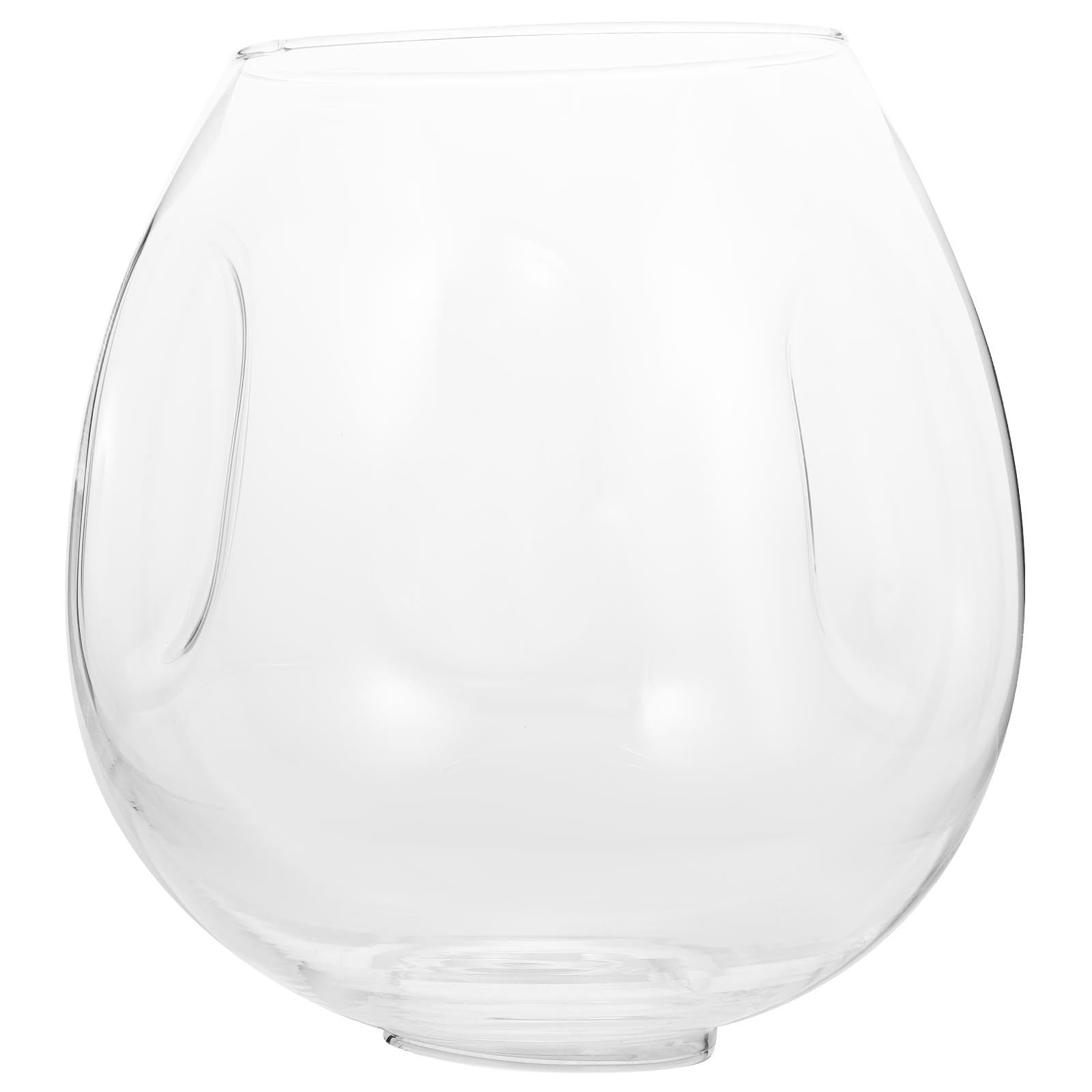 Clear Glass Lamp Shade Replacement - 5.9in High x 5.1in Diameter Round Pendant Light Fixture Cover for Chandelier, Floor & Table Lamps - Perfect for Dining Room, Living Room, Bedroom & Office Lighting Decor