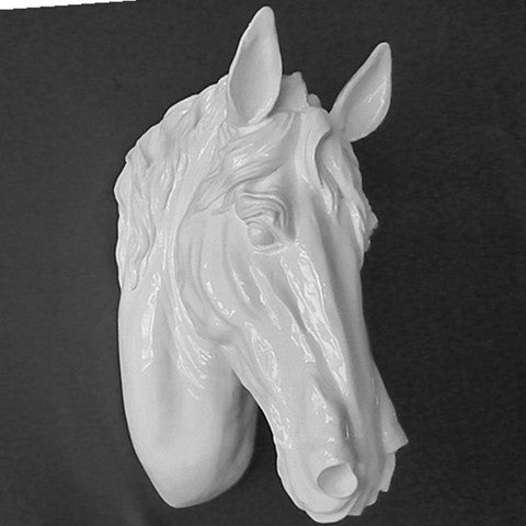 Animal Wall Mural - Horse Head Wall Decoration for Home, Hotel, Club & KTV - Soft Decor Sculpture & Buddha Statue - Perfect for Living Room, Bedroom & Office Décor