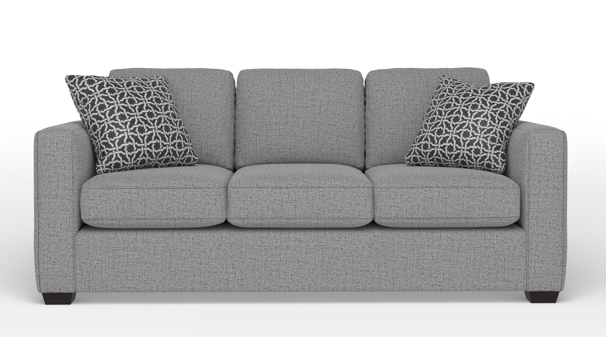 Caleb Queen Sofa Bed with Innerspring Mattress - Sutton Grey | Convertible Sleeper Sofa for Small Spaces & Guest Rooms | Comfortable Dual-Purpose Furniture for Apartments & Living Rooms