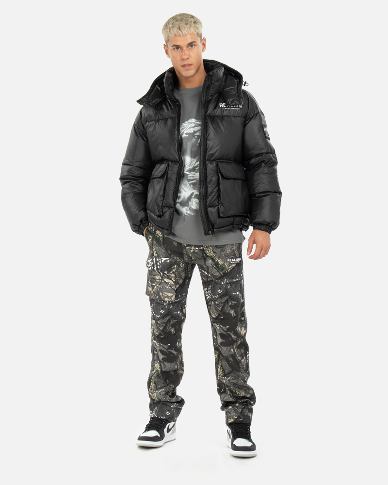 SSS Realism True Camo Cargo Pants for Men - Winter Tactical Outdoor Hunting Hiking Pants - Durable Water-Resistant Camouflage Work Pants for Outdoor Adventures