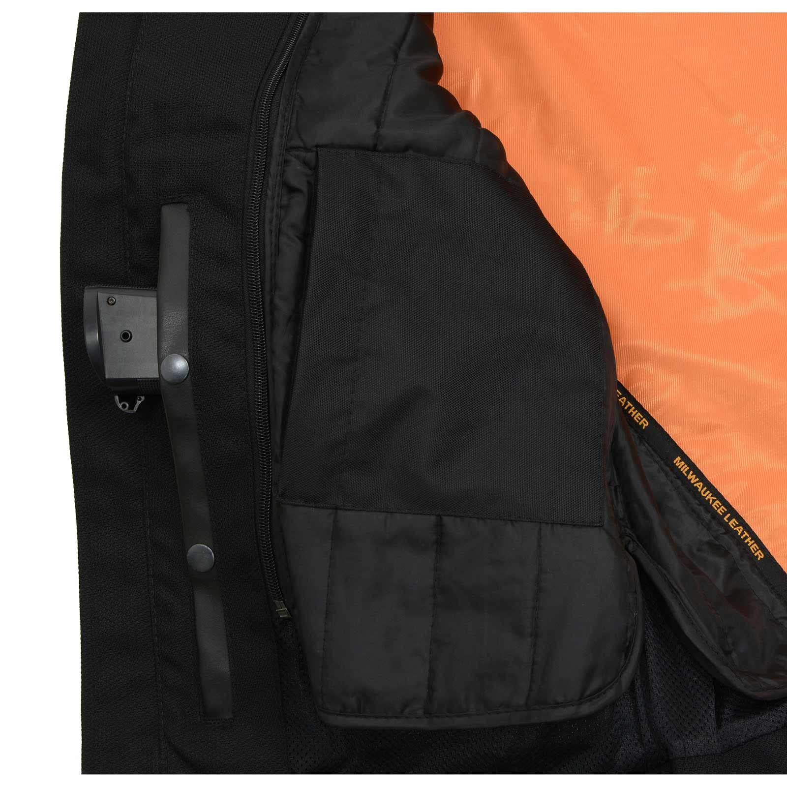 Milwaukee Leather MPM1730 Black Textile Motorcycle Jacket for Men - Durable Riding Gear for Harley, Cruiser & Street Bikes - Perfect for Commuting, Touring & Road Trips