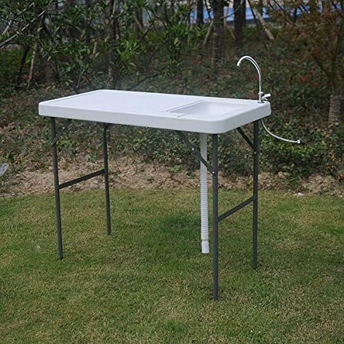 **BrandMagaz Portable Folding Outdoor Table - Camping Sink, Fish Cleaning & Hunting Cutting Station - Lightweight Picnic & Camping Supplies for Outdoor Adventures**    *(Perfect for Camping, Fishing, Hunting, Picnics & Outdoor Cooking)*