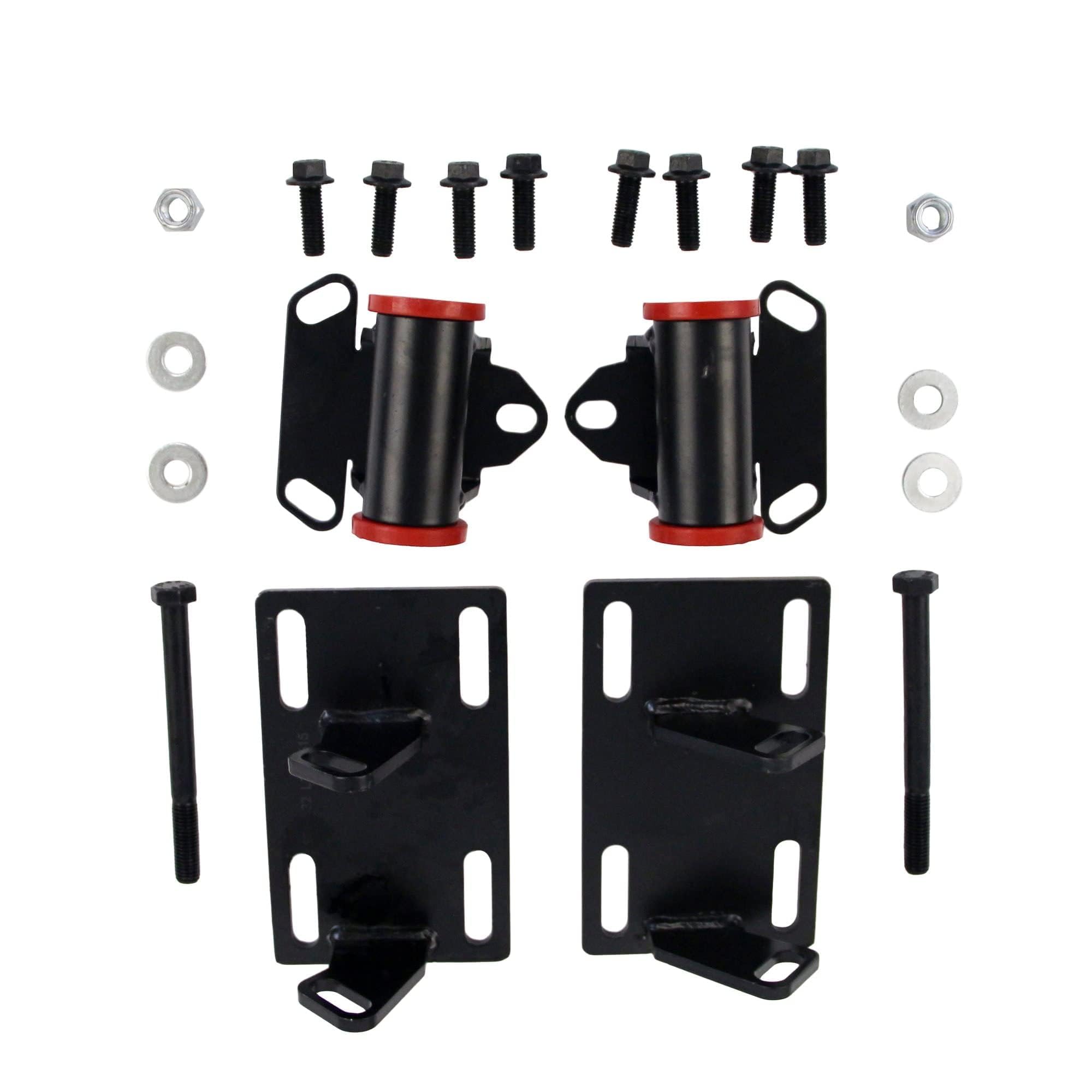 High-Performance Engine Mount Adapter Plates Urethane Swap Kit for Chevrolet Blazer/GMC Sonoma/S10 LSx LS1 LS2 LS (1987-2005) - Durable Replacement for 14005KU - Perfect for LS Engine Swaps & Off-Road Upgrades