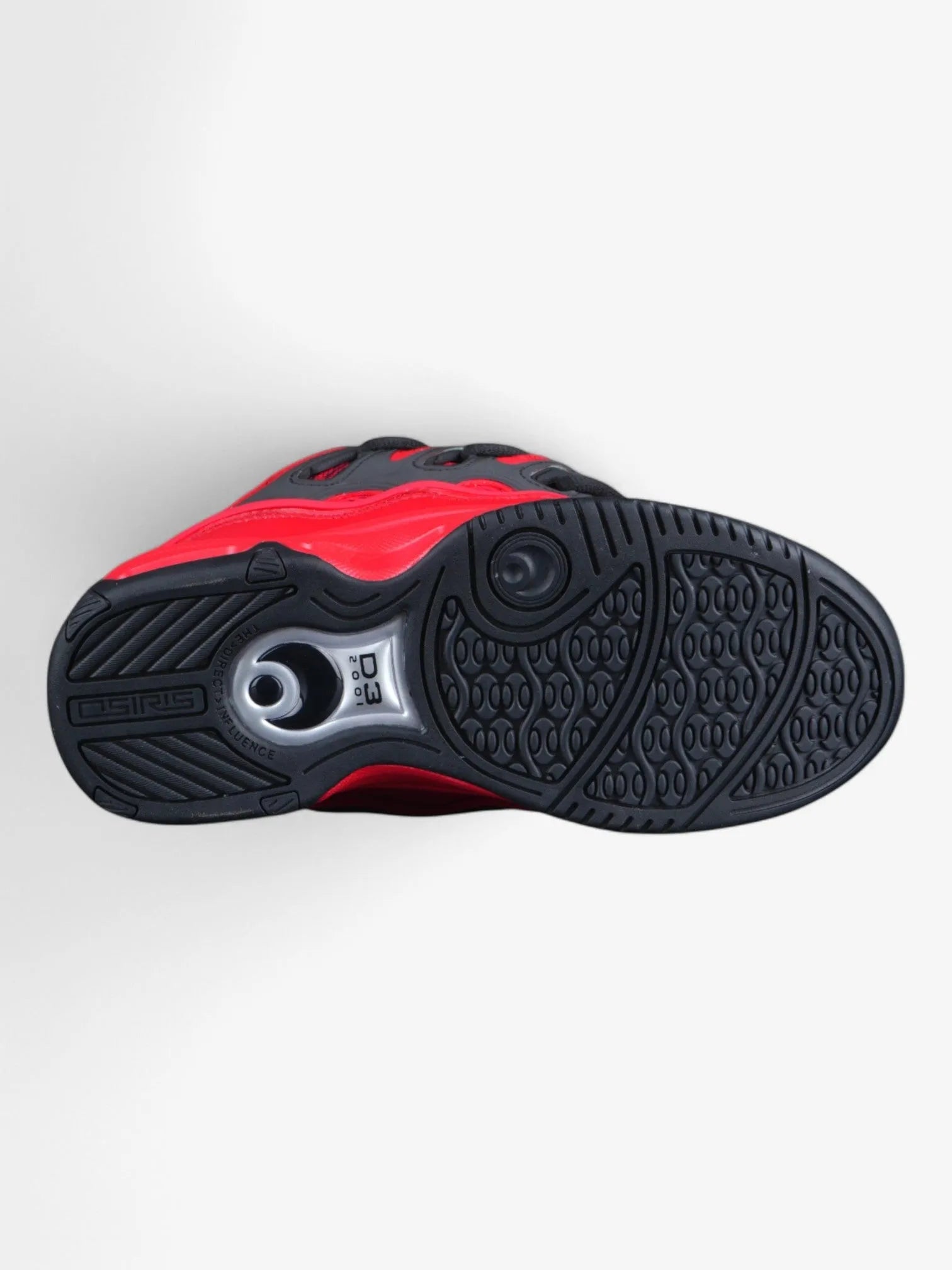 Osiris D3 2001 Skate Shoes - Black & Red High-Top Sneakers for Men | Retro Skateboarding & Streetwear Fashion | Perfect for Skating, Casual Wear & Urban Style