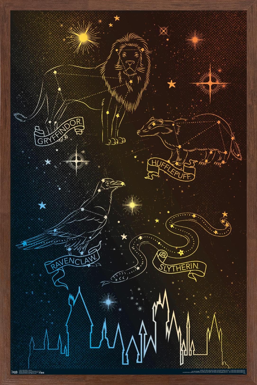 Trends International The Wizarding World: Harry Potter - Houses in the Stars Wall Poster, 14.725