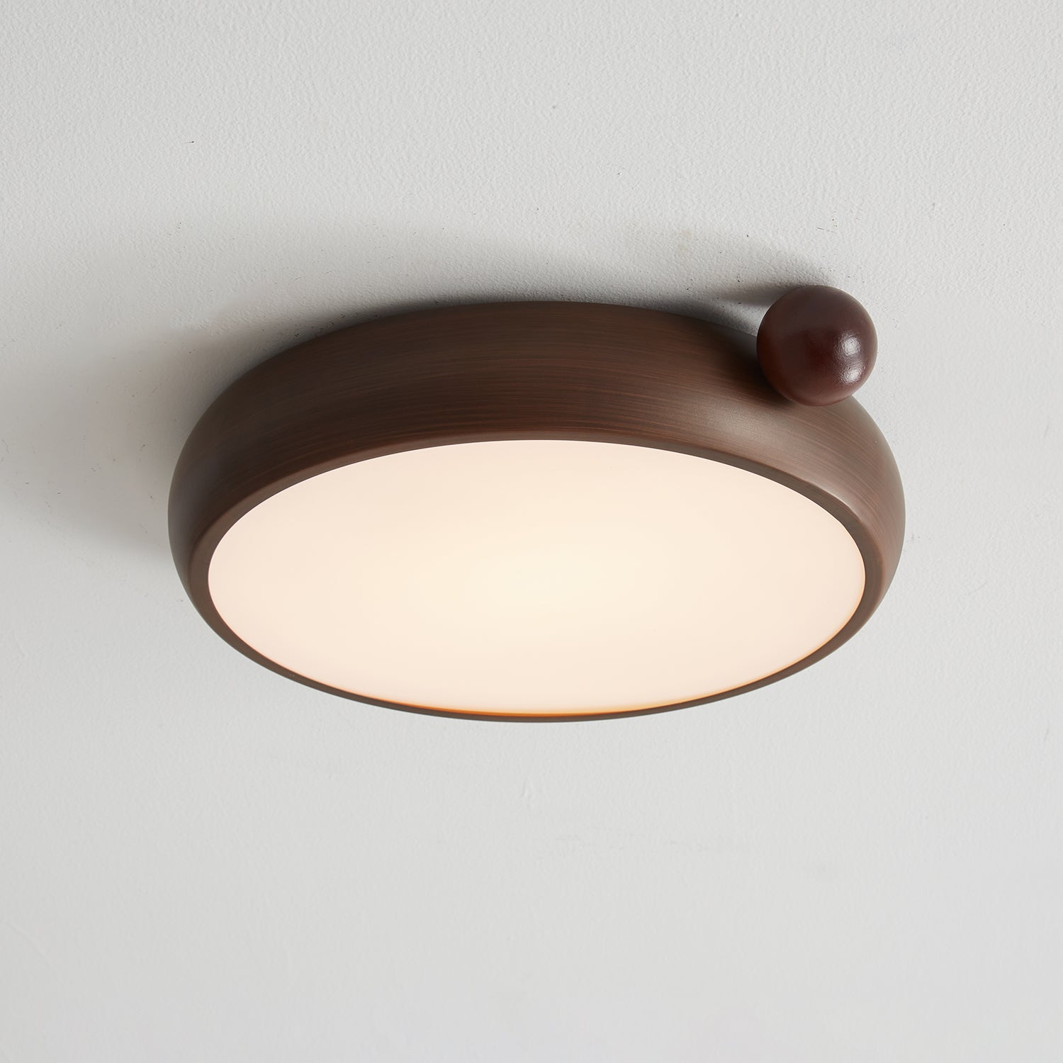 Calindra Modern Ceiling Light Fixture - Dimmable LED Flush Mount Lighting for Bedroom, Living Room, Kitchen - Energy Efficient Home Decor