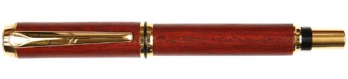 Lanier Pens Baron Rollerball Pen - Tennessee Gold Finish - Premium Bloodwood - Luxury Writing Instrument for Business Professionals & Gift Giving