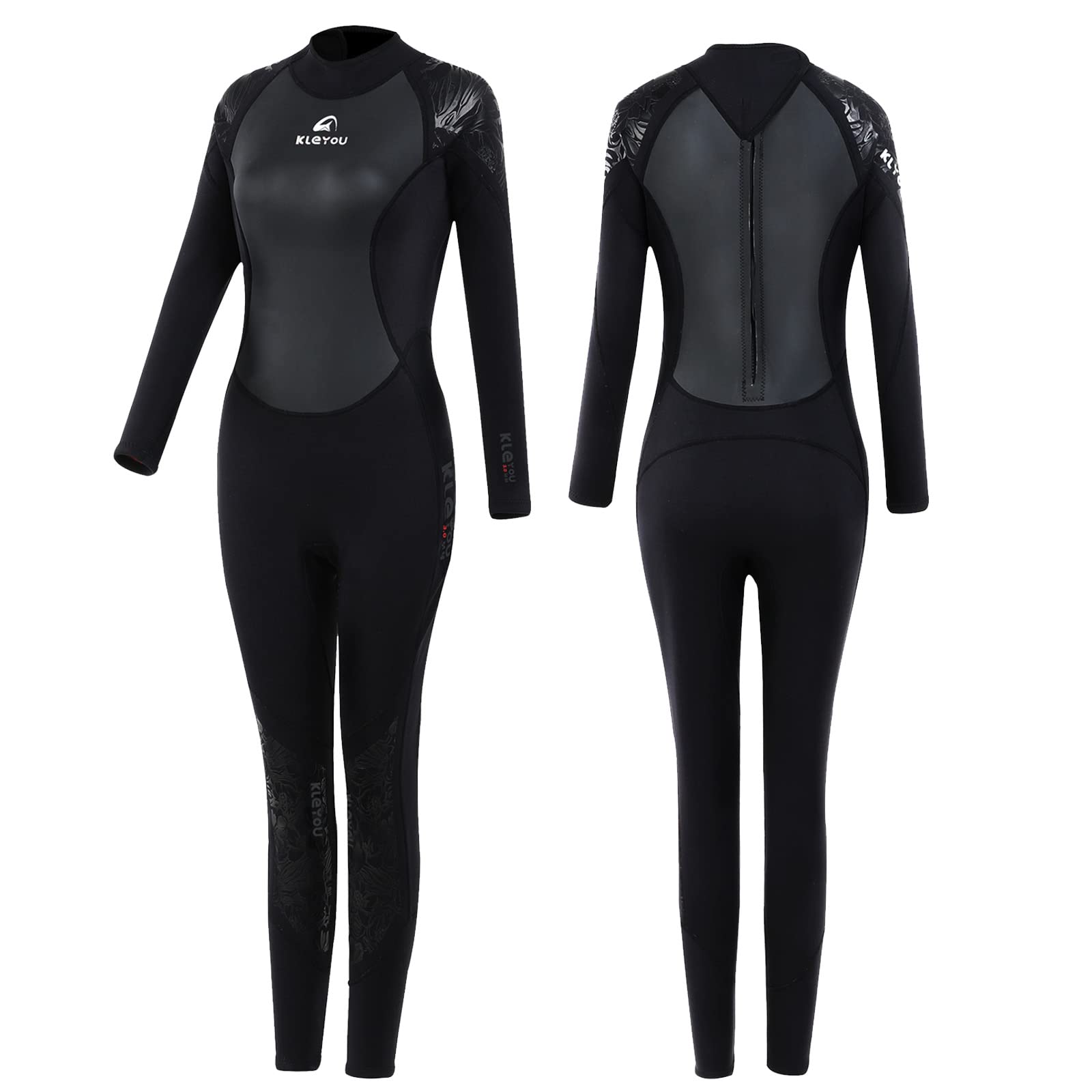 TOYOMO 3MM Neoprene Wetsuit for Women - Full Body Diving Suit with Back Zip - Perfect for Surfing, Snorkeling & Swimming - Ideal for Water Sports & Beach Activities