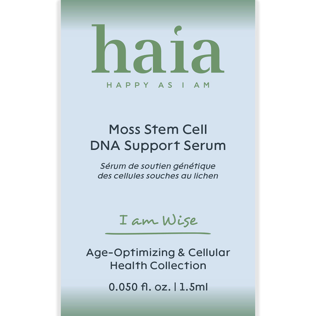 Haia I Am Wise Moss Stem Cell DNA Support Serum – Anti-Aging Facial Serum for Youthful Skin | Perfect for Nighttime Skincare Routine & Daily Hydration