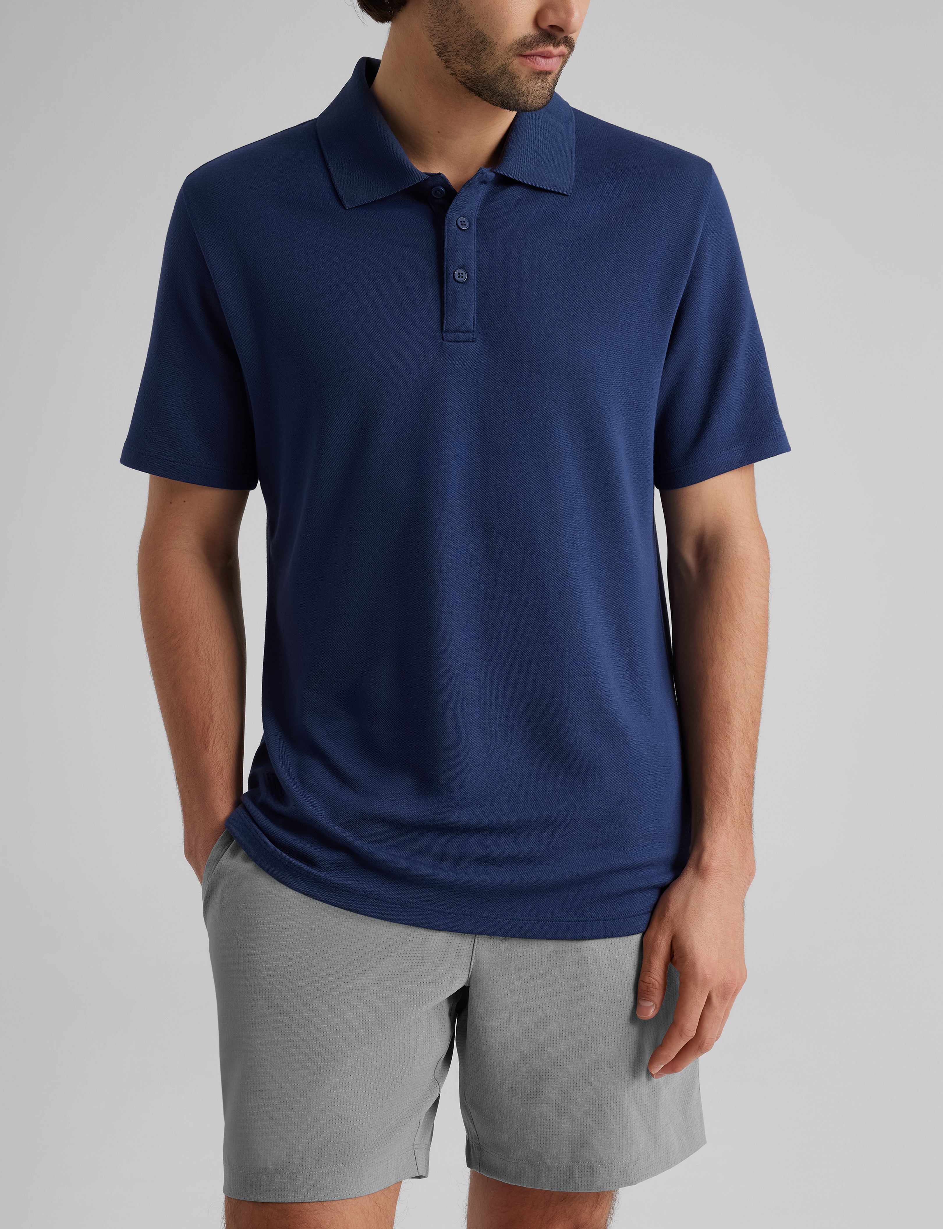 Premium Pique Polo Shirt for Men - Breathable & Comfortable Golf & Casual Wear - Perfect for Work, Travel & Outdoor Activities