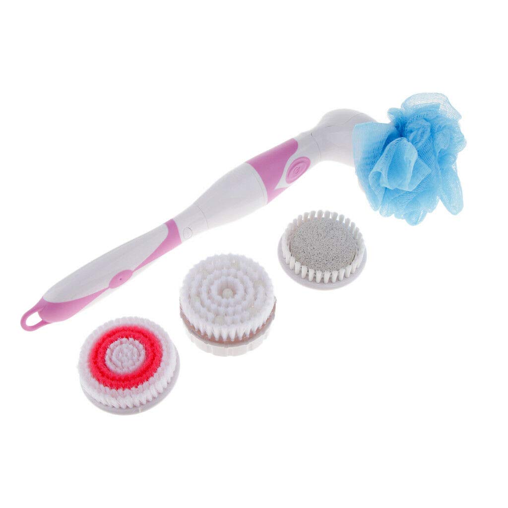 Electric Spin Face & Body Brush with 4 Attachments - Exfoliating & Cleansing Shower Brush for Smooth Skin - Perfect for Daily Skincare & Spa at Home