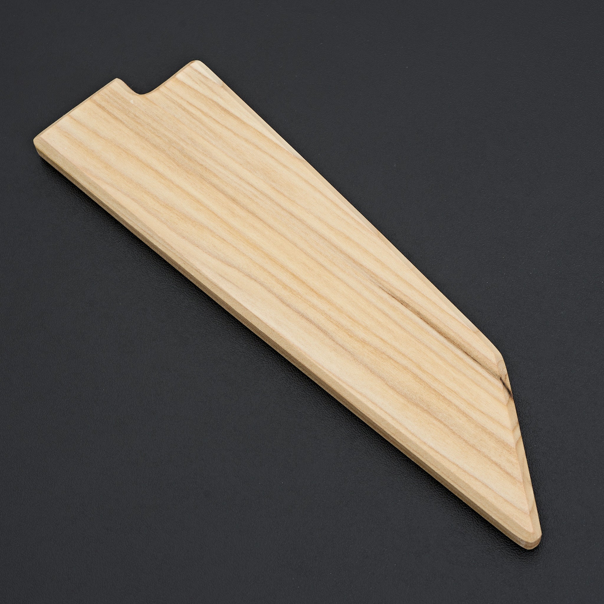 Premium Magnetic Saya Poplar Wood Bunka/Santoku Knife - Japanese Kitchen Knife for Slicing, Dicing & Chopping - Perfect for Home Chefs & Professional Kitchens