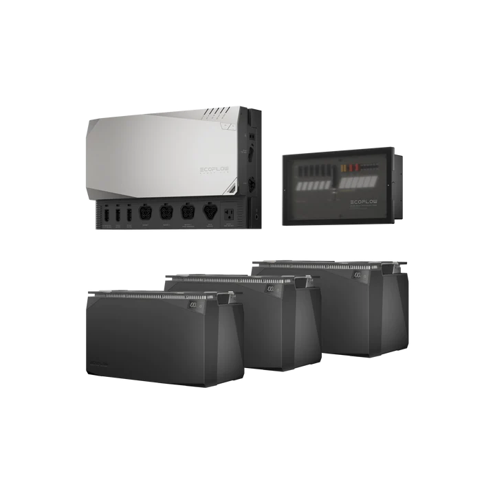 EcoFlow 15kWh Solar Power Kit - Portable Home Battery Backup System for Off-Grid Living, RV Camping & Emergency Power Outages