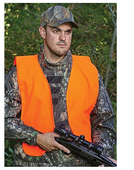 High Visibility Orange Safety Vest for Adults - Sizes 38-48 | Reflective Work Vest for Construction, Road Workers & Outdoor Activities