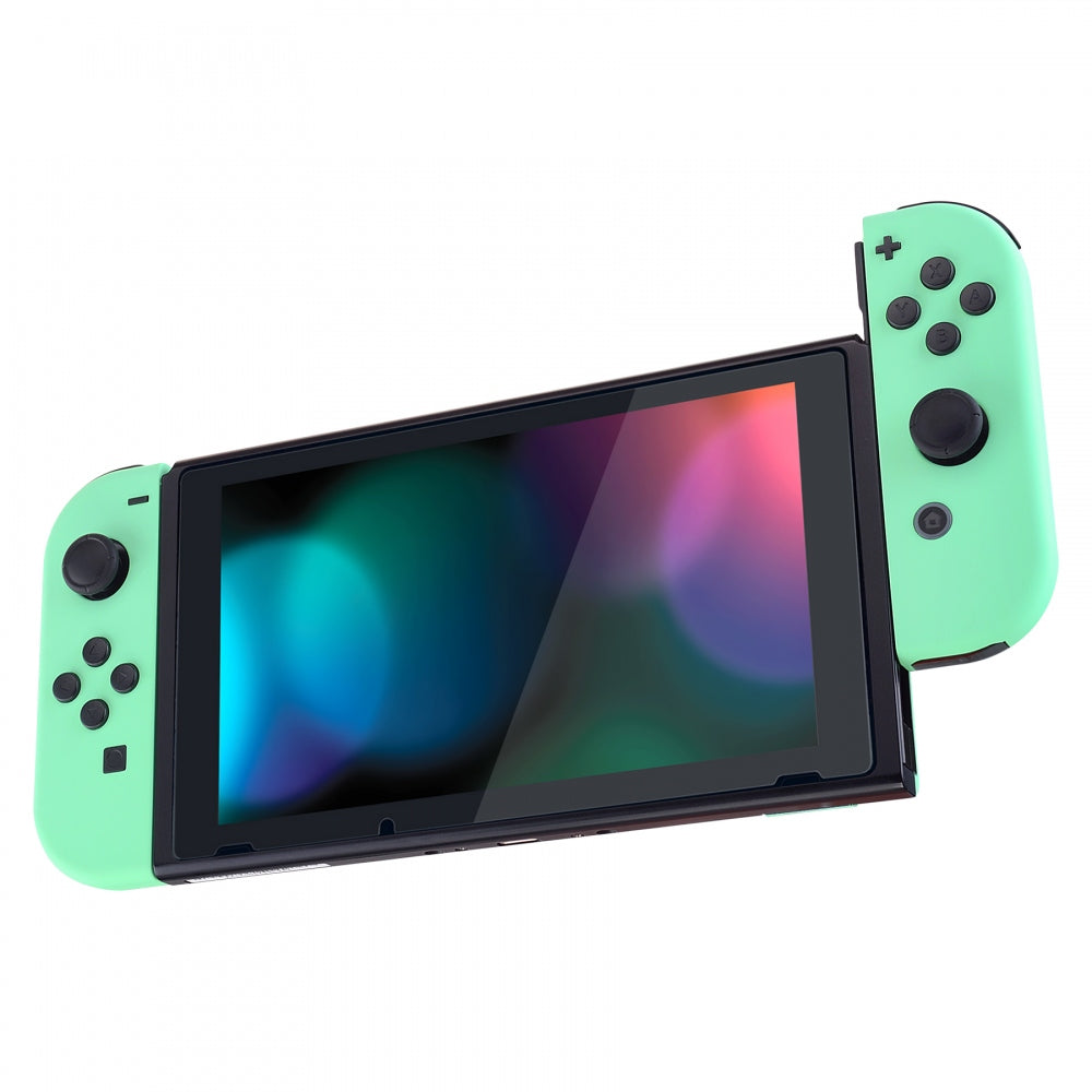 eXtremeRate Mint Green Nintendo Switch Joycon Controller Shell Replacement - Full Set Buttons & Back Plate DIY Kit for NS Switch (Model QP308) | Gaming Accessories for Custom Console Mods & Repairs