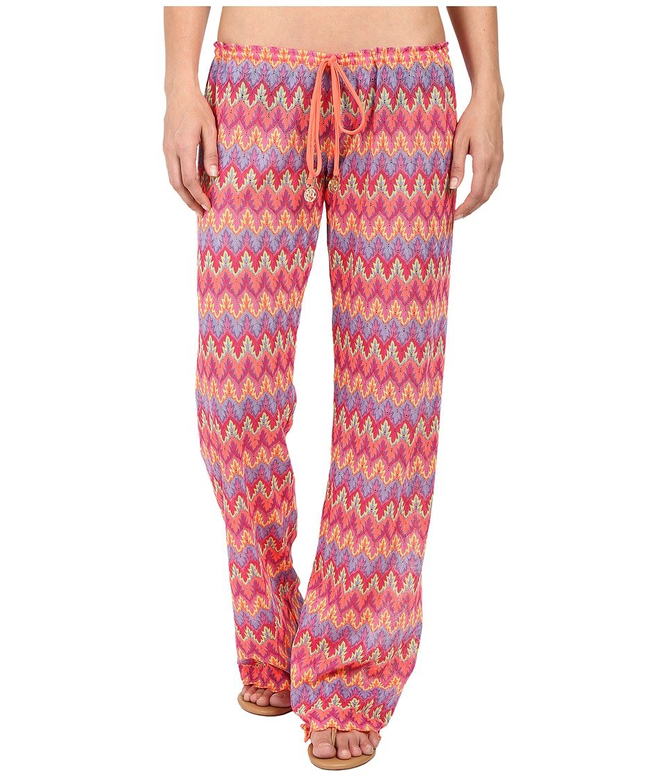 Luli Fama Song of The SEA Women's High Waisted Beach Pants - Flowy Boho Swim Cover Up for Pool, Vacation & Summer Outfits