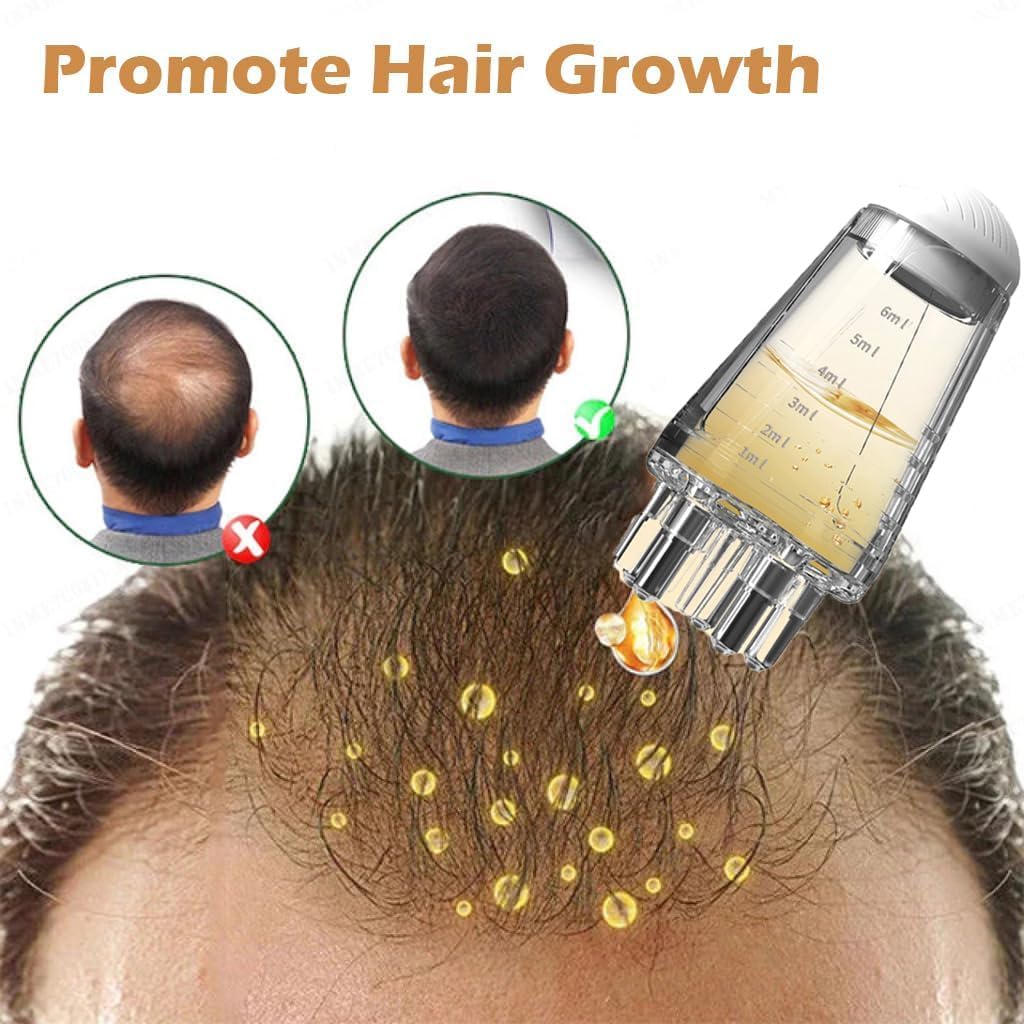 OLAFUR Scalp Applicator Comb – Hair Oil & Essential Oil Applicator for Scalp Treatment, Hair Growth & Hair Loss Prevention for Men & Women | Perfect for At-Home Hair Care, Scalp Massage & DIY Hair Treatments – Great for Dry Scalp, Dandruff & Healthy Hair Maintenance