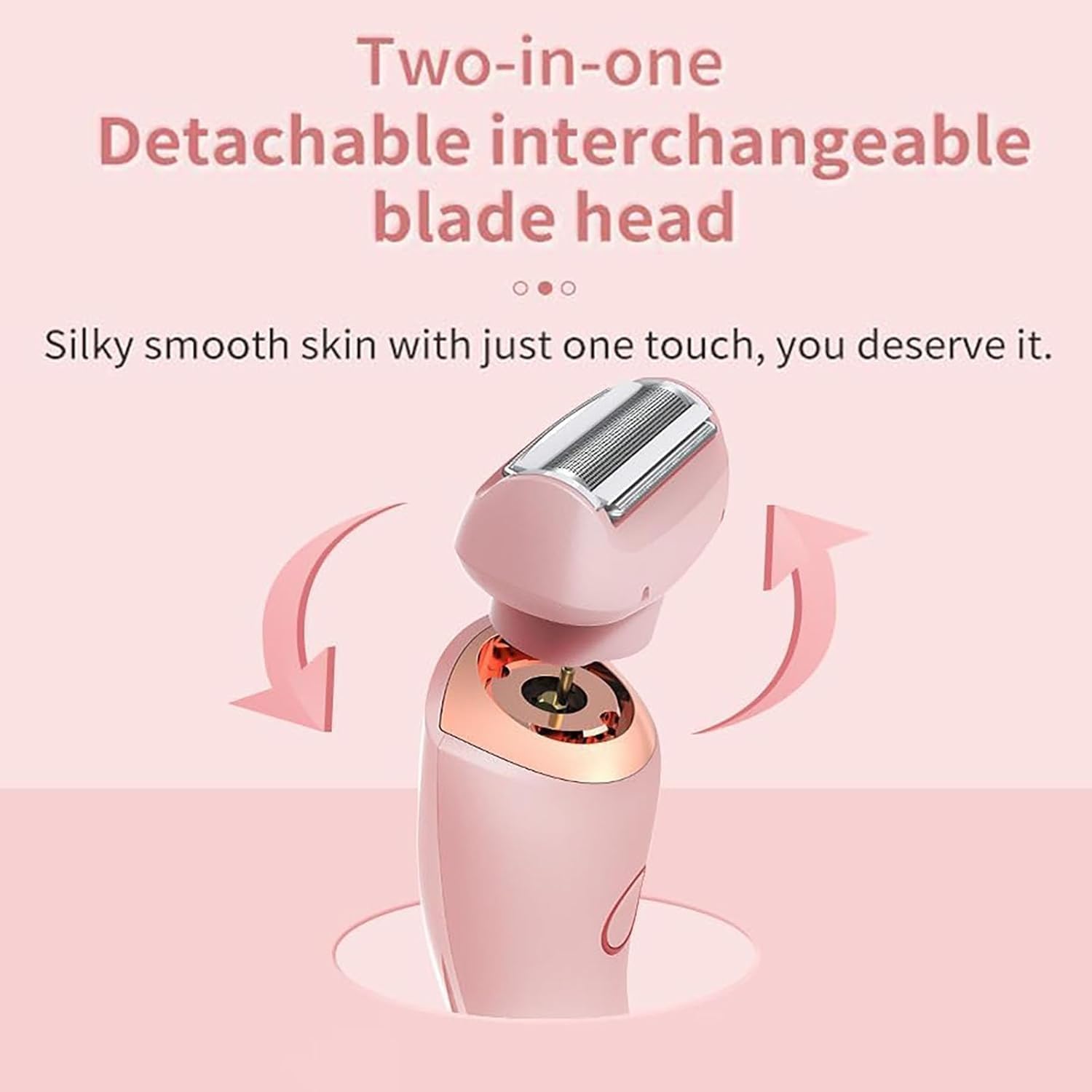 Viovex Razor 2025 - 2 in 1 Electric Shaver for Women with Silk Glide Technology, Smooth Shaving for Legs, Arms, Underarms & Bikini Area - Perfect for Travel & Daily Grooming (Blue)