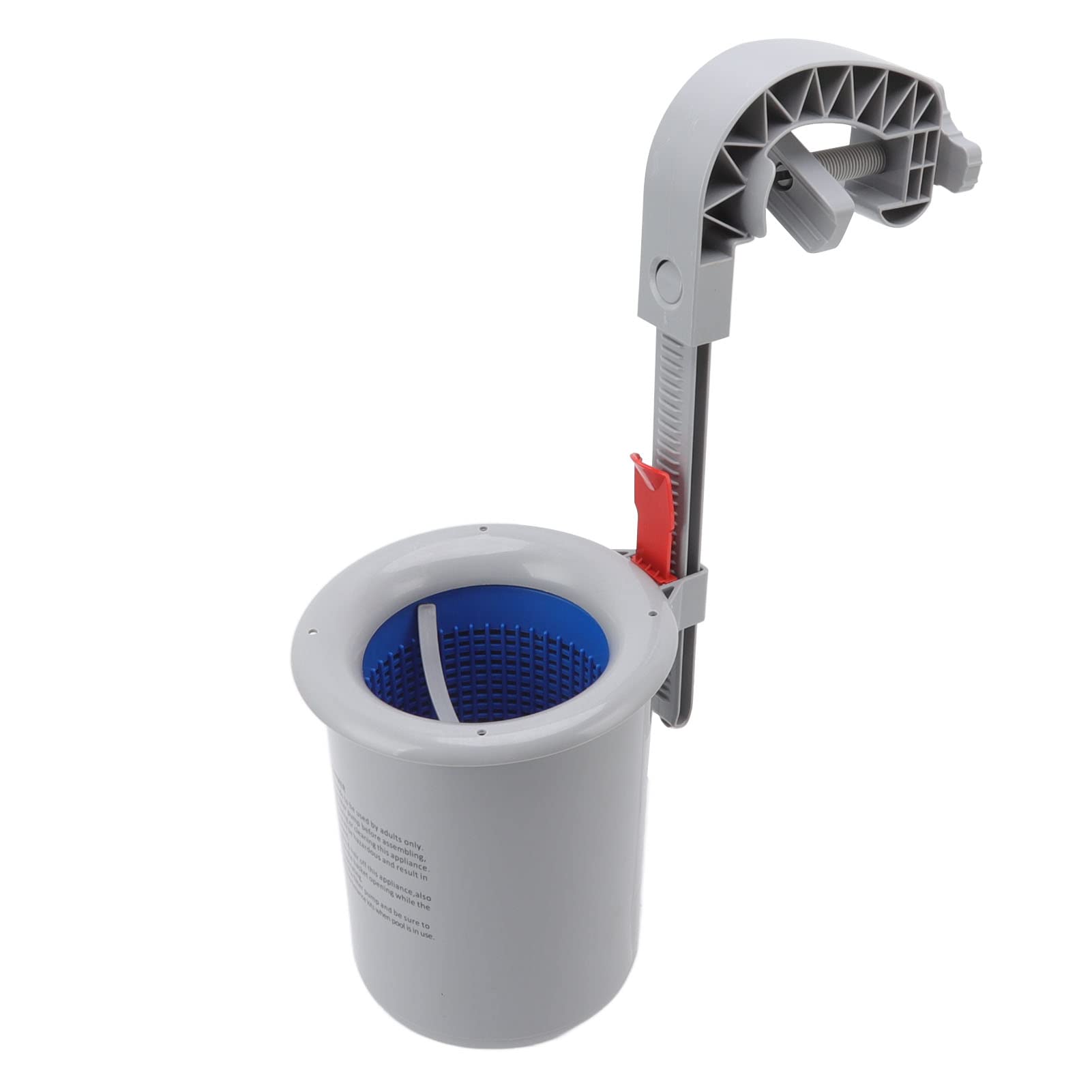 Automatic Pool Skimmer - Easy Install Detachable Debris Collector for Inground & Above Ground Swimming Pools | Gray Pool Cleaner Kit for Backyard, Garden & Outdoor Use