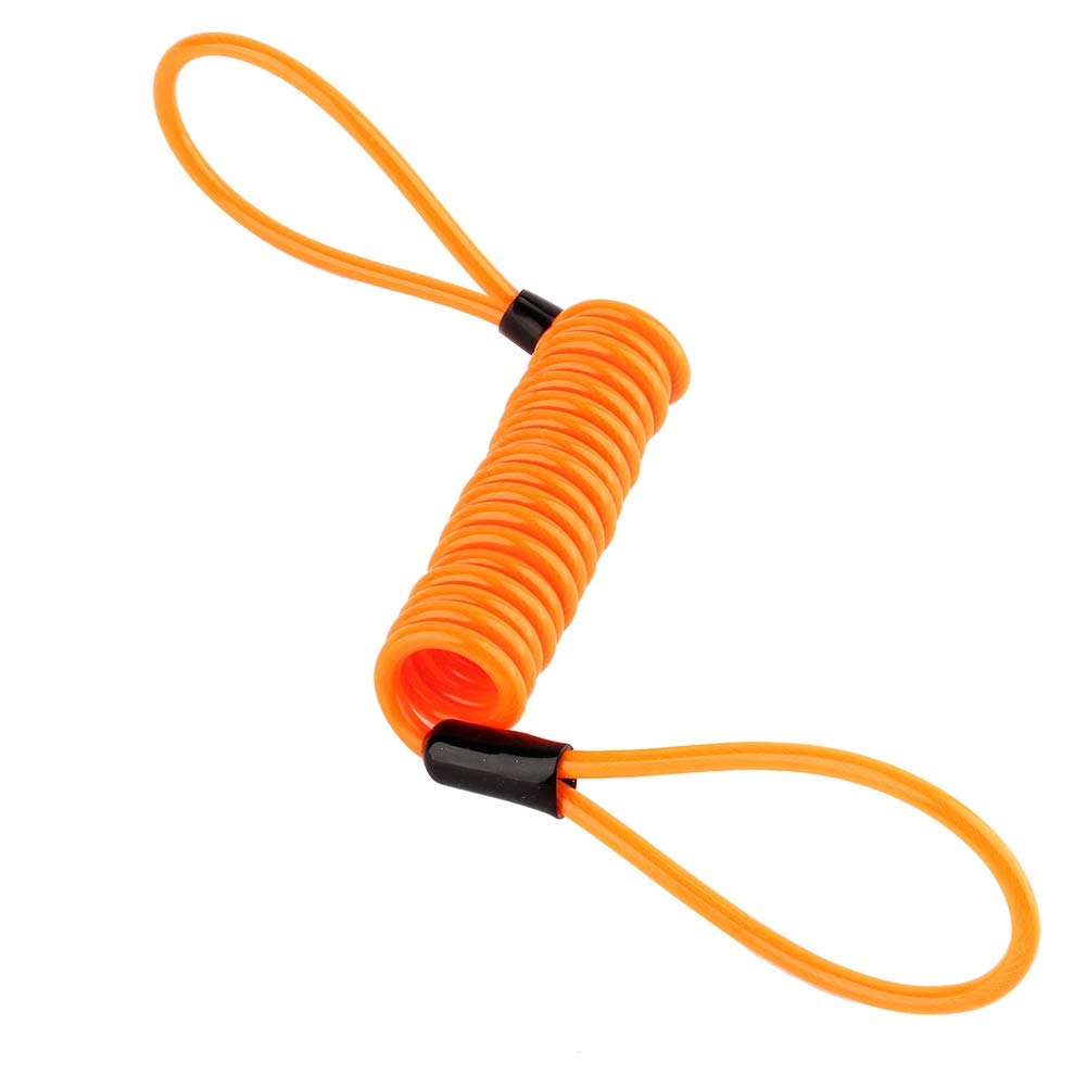 Gorgeri Motorcycle Disc Lock with Alarm - Anti-Theft Security Bike Lock with Spring Reminder Cable & Loud Alarm | Perfect for Motorcycle, Scooter & Bike Parking Security