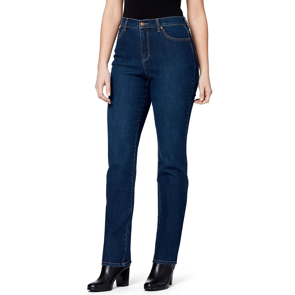 Gloria Vanderbilt Women's Amanda Classic High Rise Tapered Mom Jeans - Comfortable Stretch Denim for Casual Wear, Work & Everyday Outfits