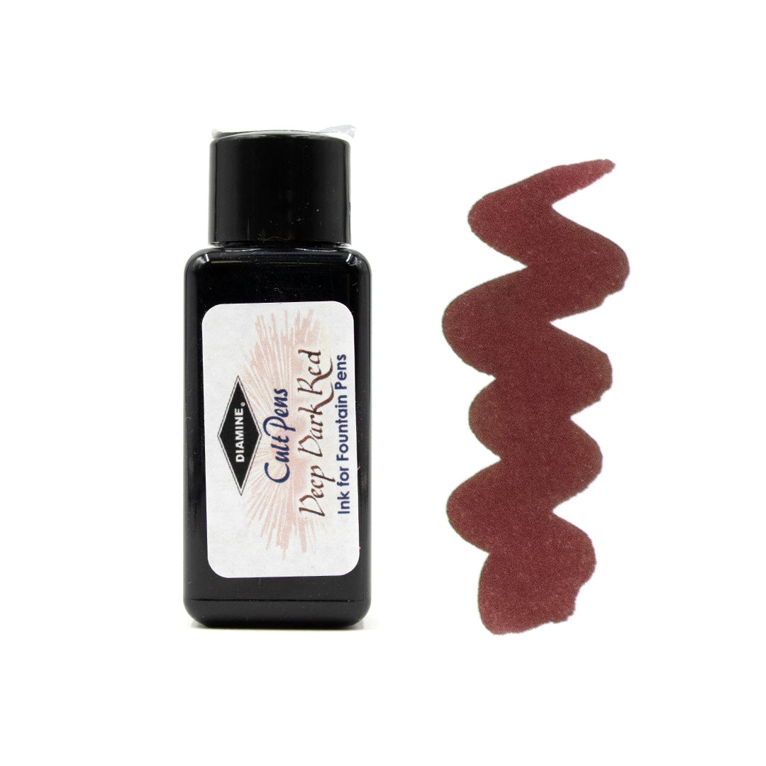Diamine Deep Dark Fountain Pen Ink - 30ml Bottle for Calligraphy, Writing & Art | Premium Quality Ink for Pens, Journals & Creative Projects