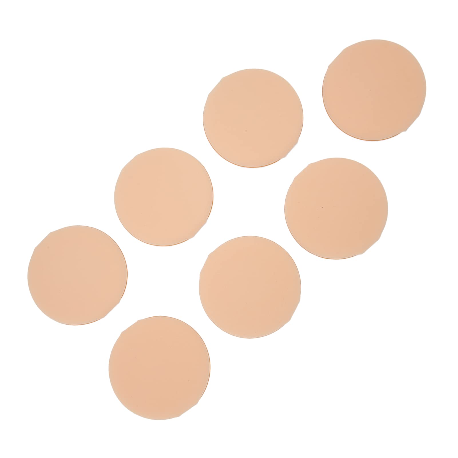 7-Piece Premium Powder Puff Set for Loose & Setting Makeup - Soft Cosmetic Sponge Applicators (Skin Tone) - Perfect for Daily Makeup, Professional Salon Use & Travel Touch-Ups