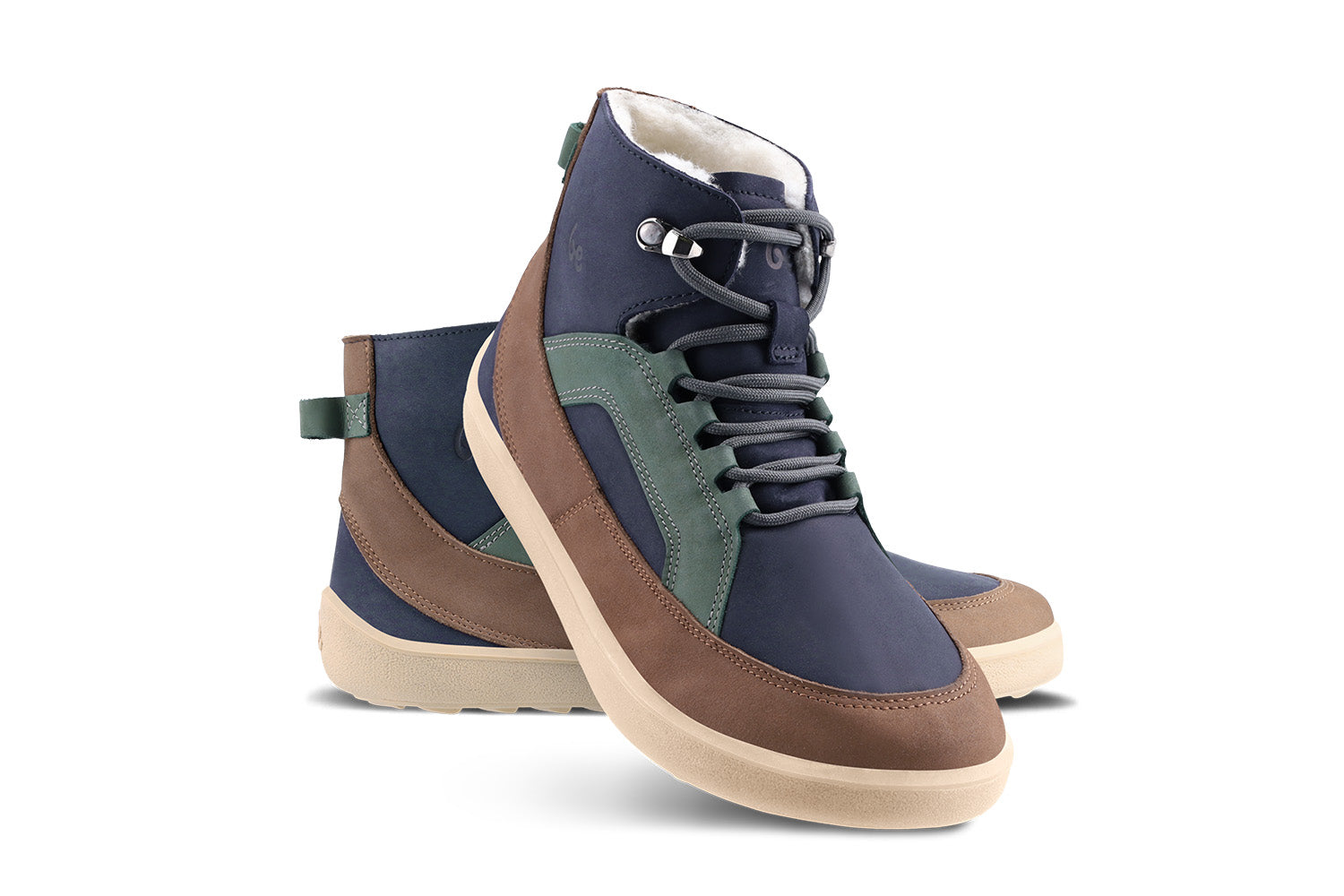 Barefoot Boots for Women & Men - Be Lenka York in Navy, Brown & Beige | Comfortable Minimalist Shoes for Walking, Hiking & Everyday Wear
