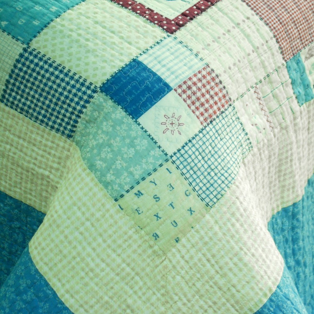 Fairy Tales Cotton 3-Piece Quilt Set - Full/Queen Size Vermicelli-Quilted Printed Bedding by Blancho | Soft & Breathable Comforter for Cozy Bedroom Decor, Guest Room Essentials, and Gift Ideas