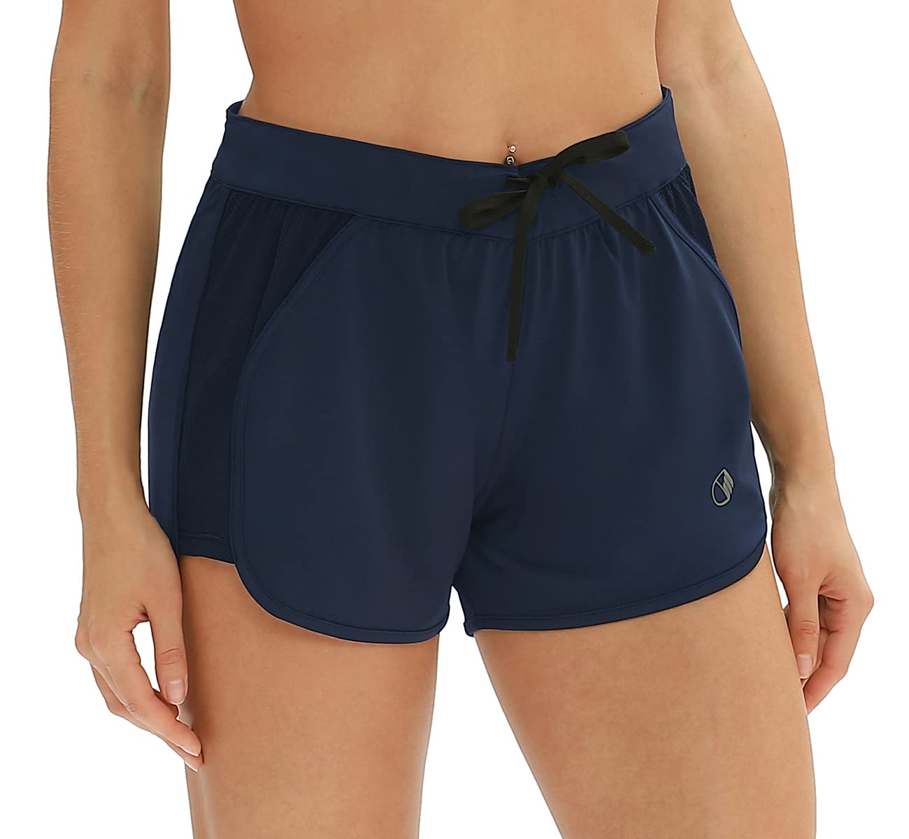 Icyzone Women's Workout Shorts - High Waist Athletic Running Yoga Shorts for Exercise & Activewear | Perfect for Gym, Running, Yoga & Casual Wear