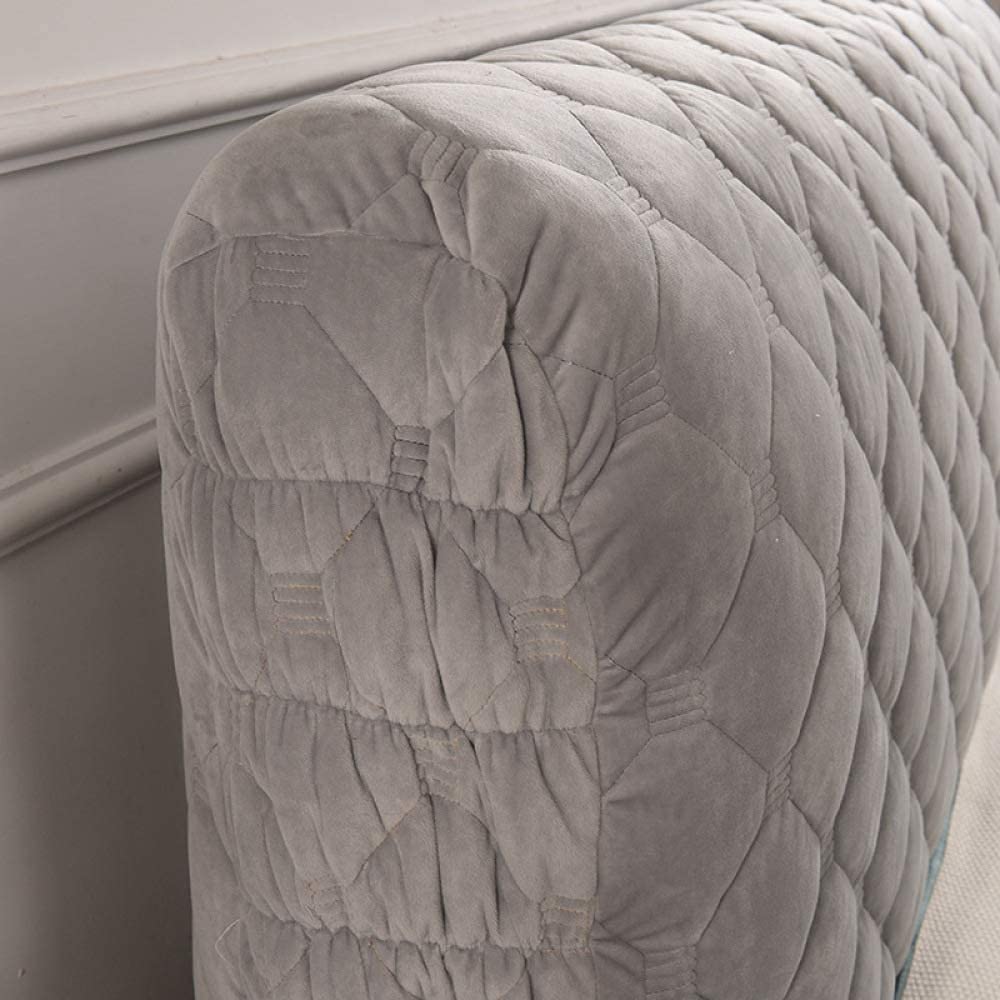 King/Queen/Twin Bed Headboard Slipcover - Stretch Dustproof Protector Cover for Bedroom Decor (Grey, 150cm/59