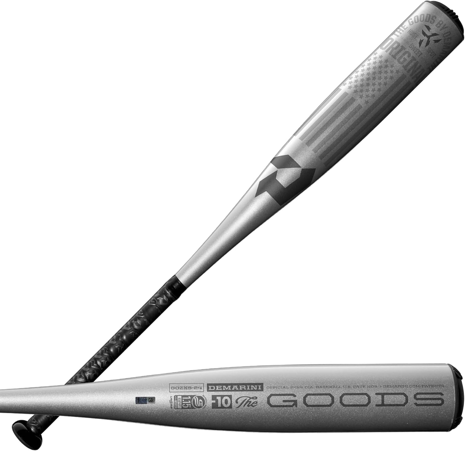 2024 DeMarini USSSA Baseball Bat 31/21 Silver & Black - Youth & Adult Baseball Bat for Fastpitch & Slowpitch Games - Perfect for Training, Tournaments & League Play