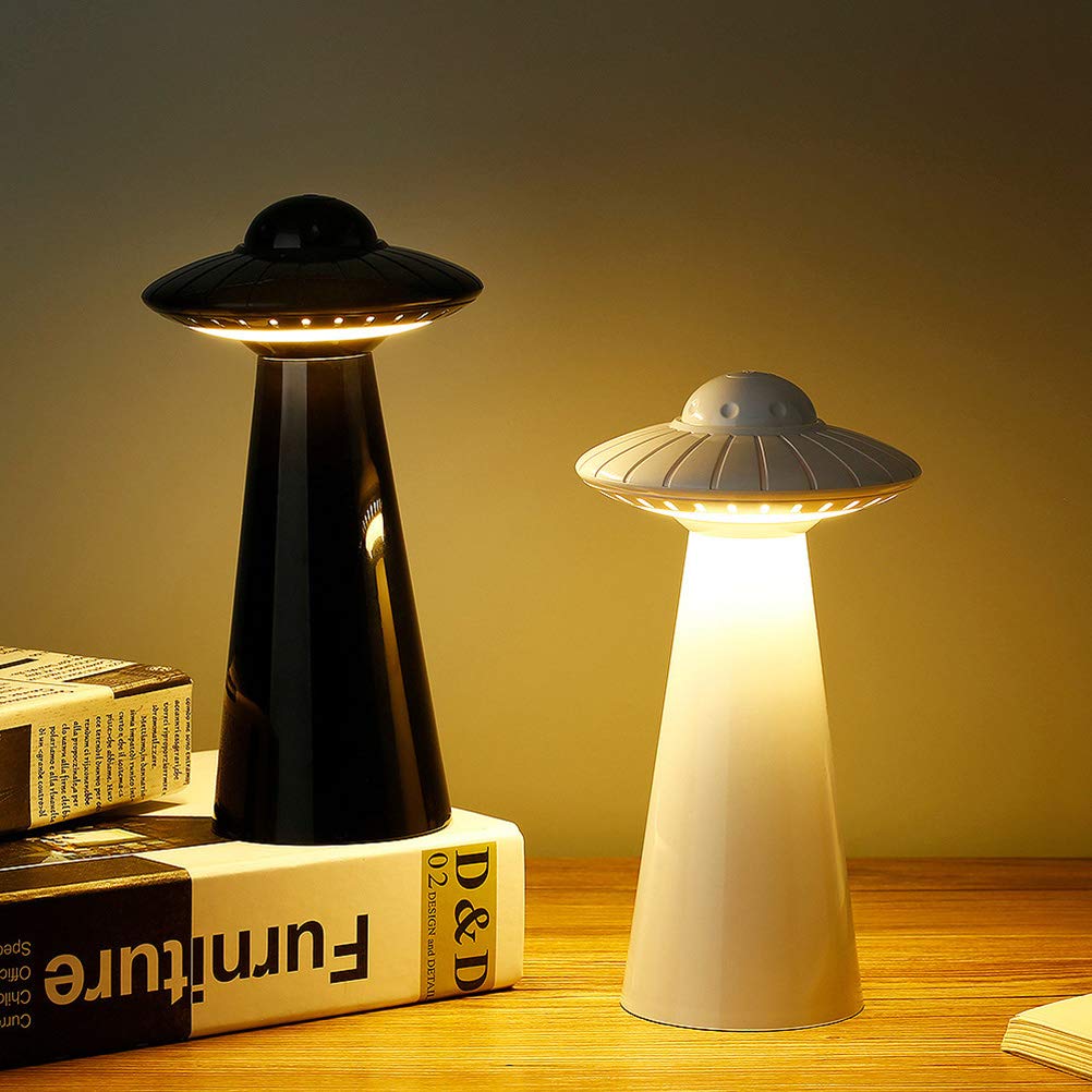 OSALADI Kids LED Desk Lamp with Nightlight - Spaceship Design Nursery Light for Baby Boys, Bedside Reading Lamp, White Shine Wardrobe Light (Perfect for Bedrooms, Study Rooms & Kids' Spaces)