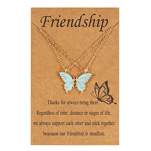 Best Friend Necklace Set - 2 Matching Gold Friendship Necklaces for Women & Girls, Perfect Long Distance Gifts, Birthday Presents for BFFs | Wear for Special Occasions, Anniversaries & Everyday Style
