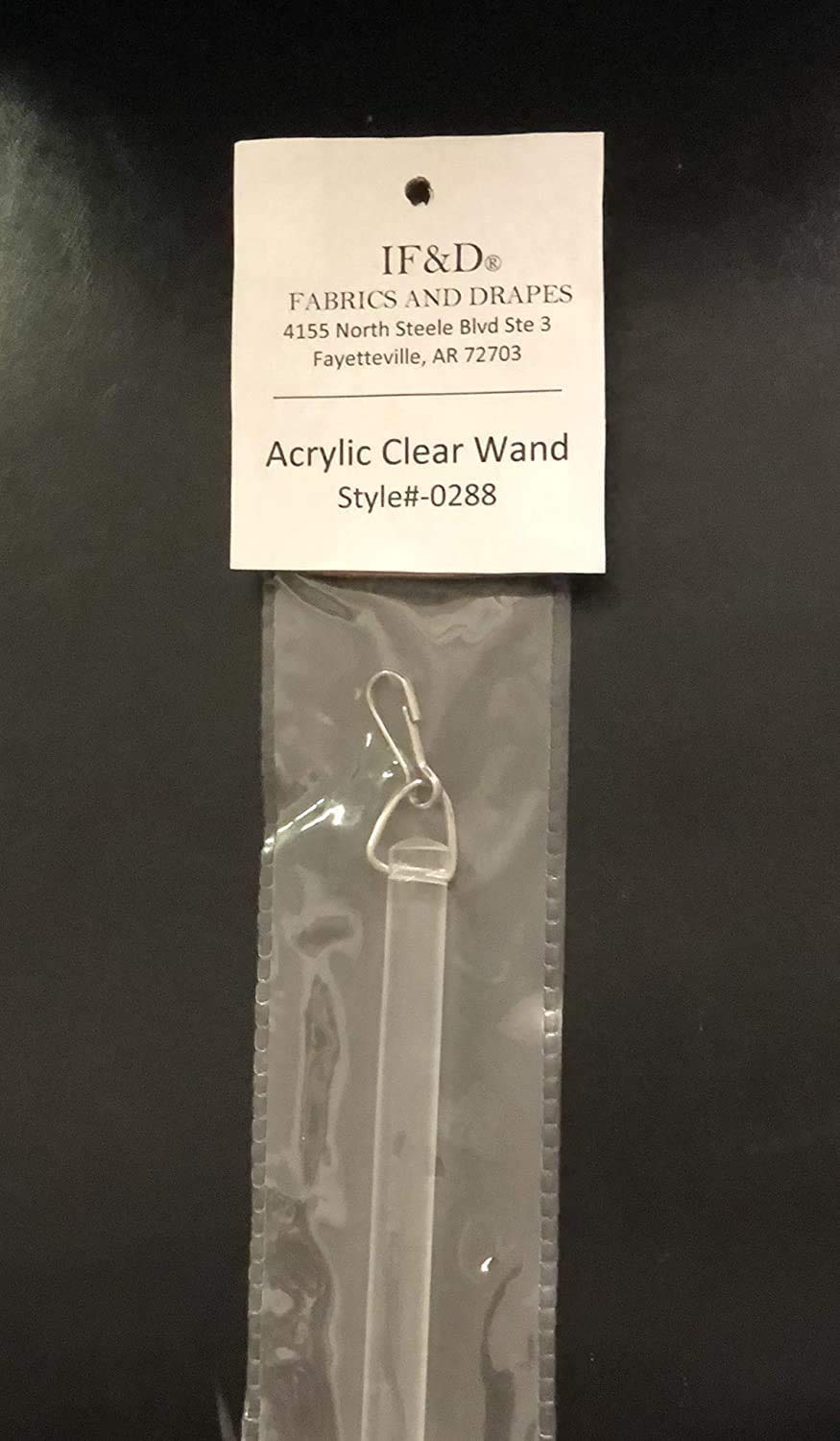 12 Pack Clear Acrylic Lucite Drapery Curtain Pull Wands - 36 Inch (3 Foot) Window Treatment Accessories for Living Room, Bedroom & Office - Style #0212