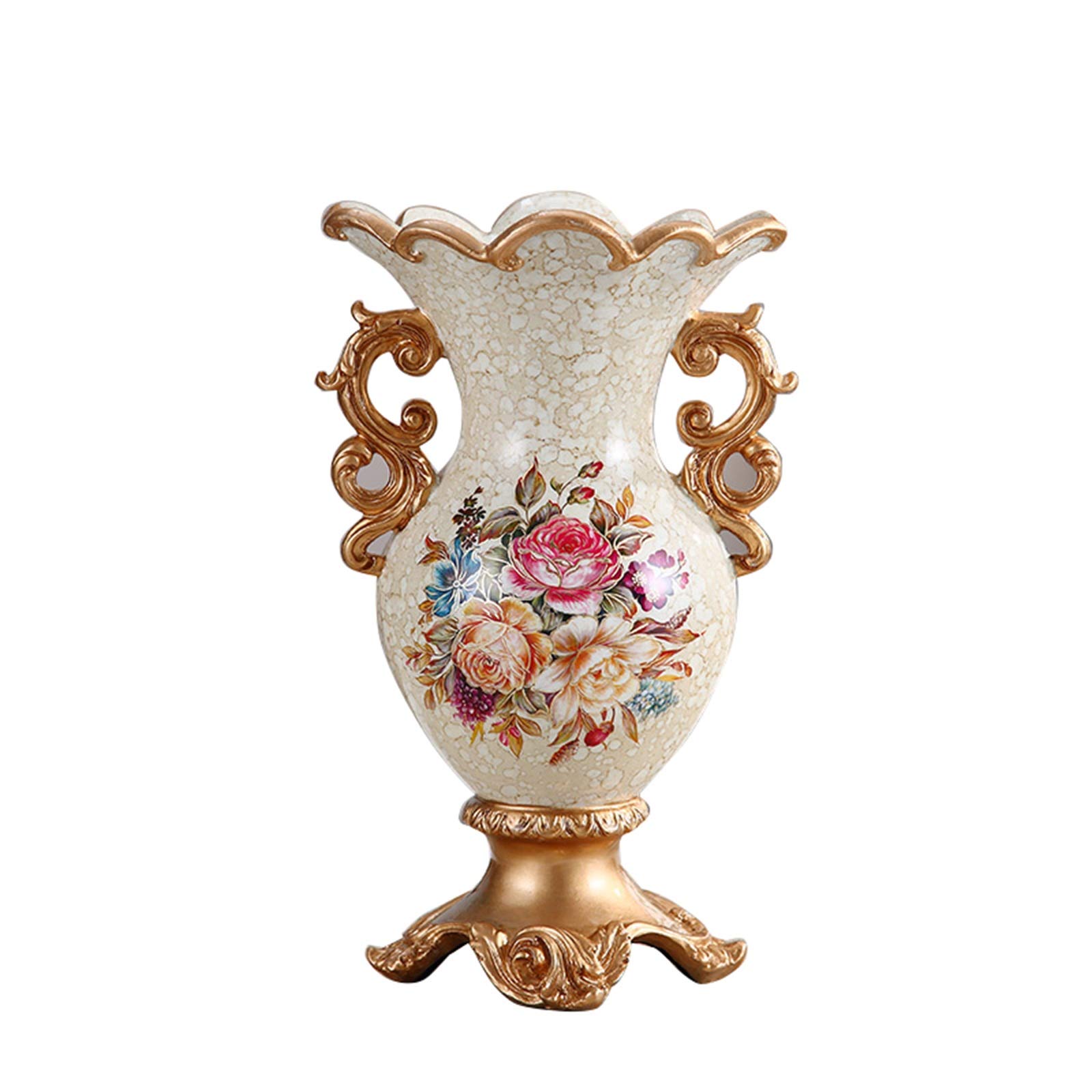 Z-W-Dong Classic Decorative Vase - Creative Retro Rustic Style Artwork for Home Décor, Party & Banquet Centerpiece - Artificial Flower Vase (Color: A, Size: 14.3