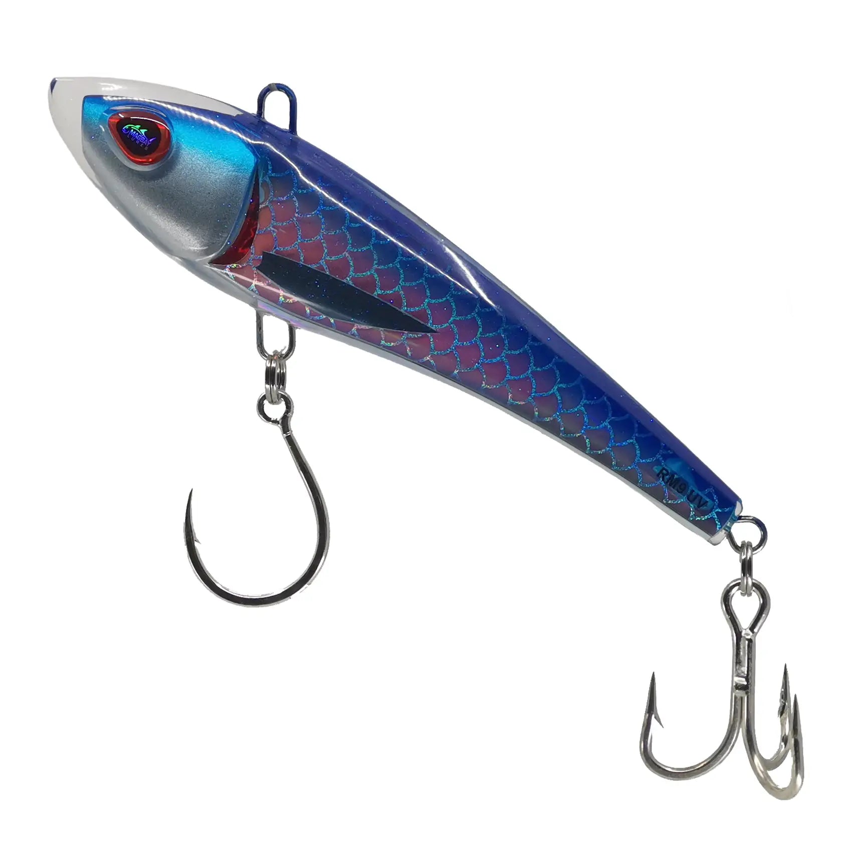 MagBay RM9 Resin Minnow Trolling Fishing Lures - 9 Inch Saltwater Bait for Walleye, Bass, and Trout - Perfect for Deep Sea Fishing and Freshwater Trolling